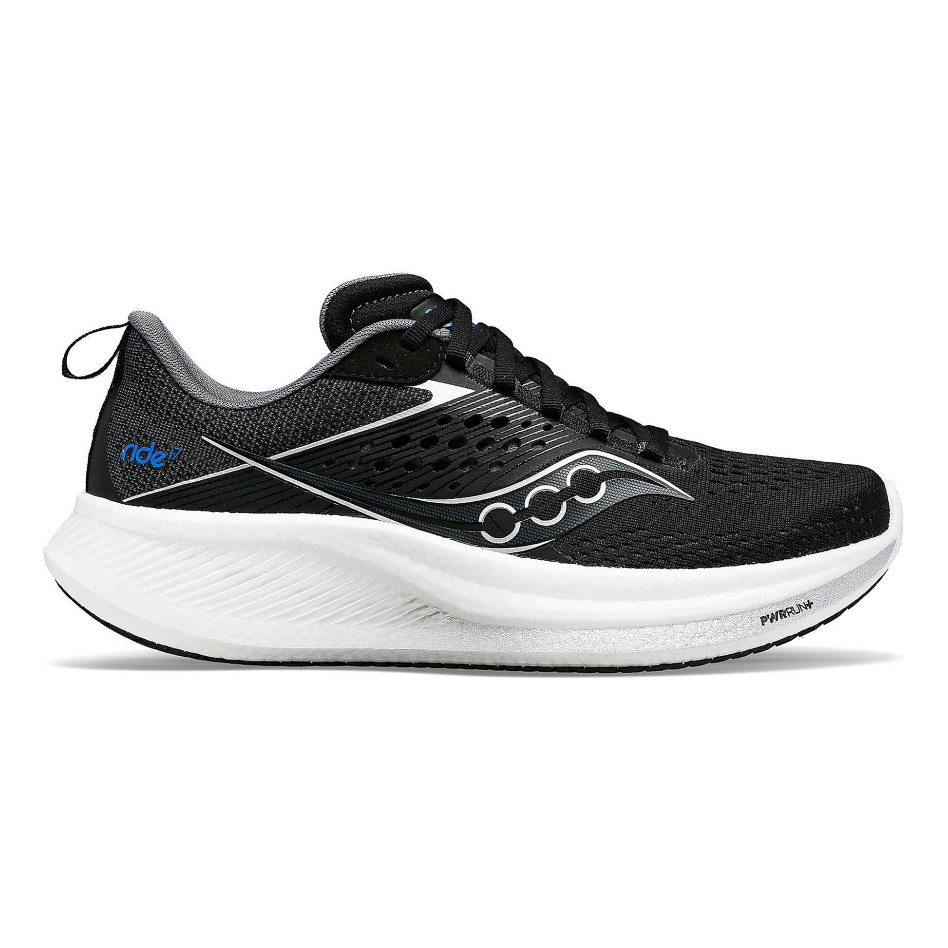 Saucony Ride 17 Neutrale schoen Heren - zwart, lichtgrijs