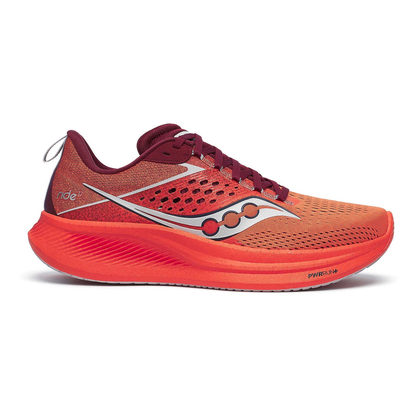 Saucony Ride 17 Neutrale schoen Heren - oranje, rood