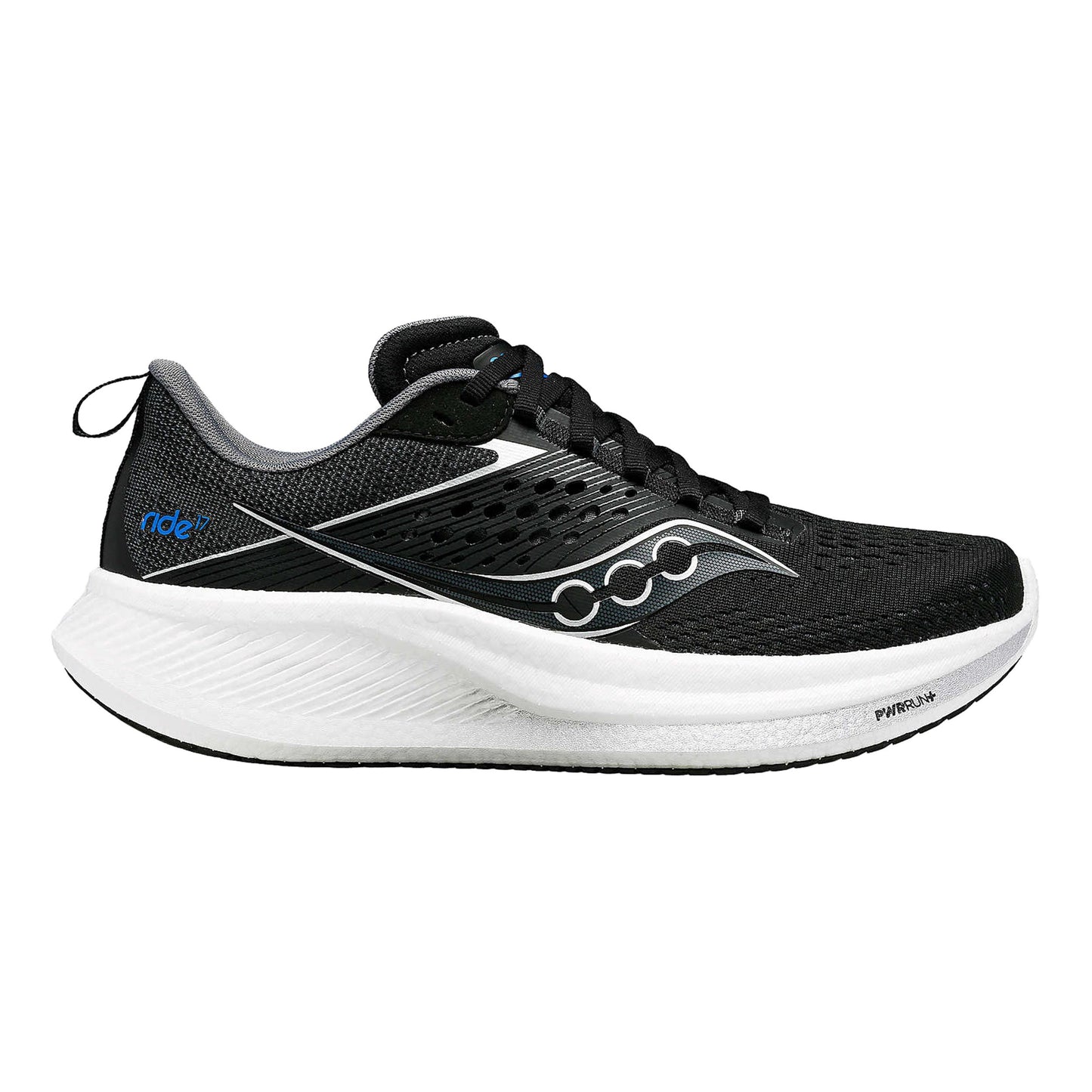 Saucony Ride 17 Neutrale schoen Heren - zwart, wit