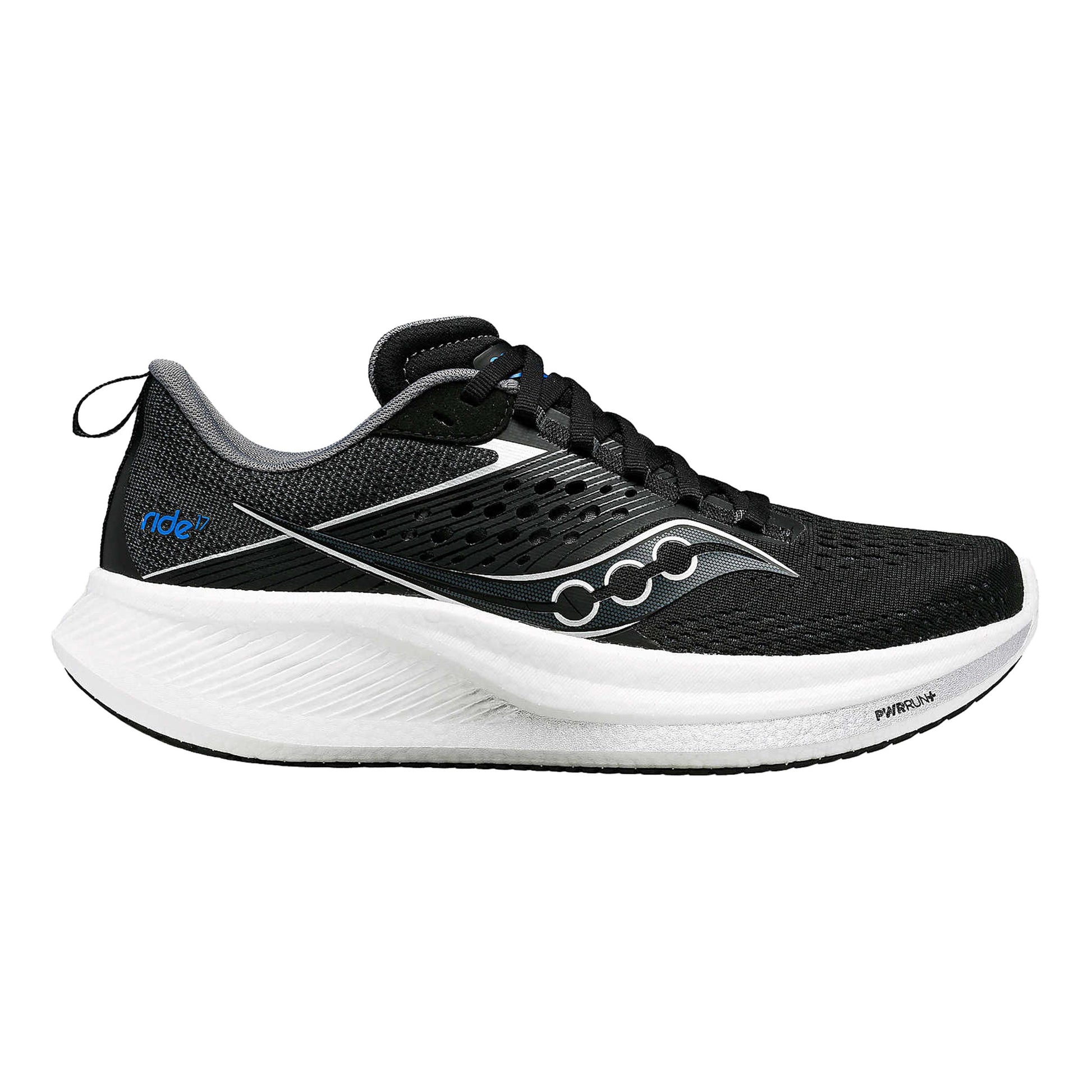 Saucony Ride 17 Neutrale schoen Heren - zwart, wit