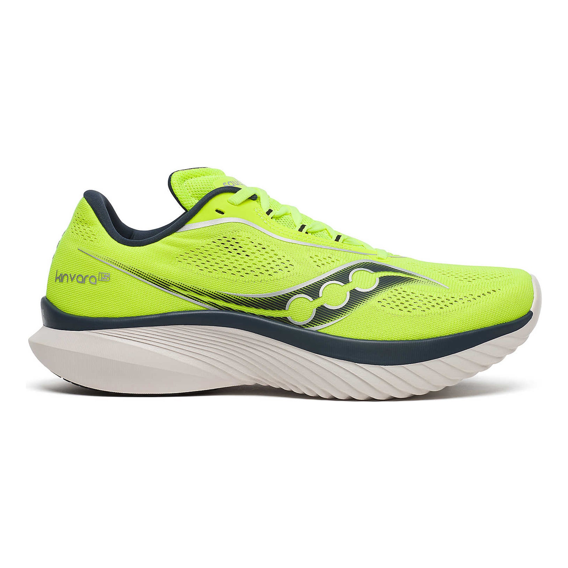 Saucony Kinvara 15 Neutrale schoen Heren - neongroen, donkerblauw