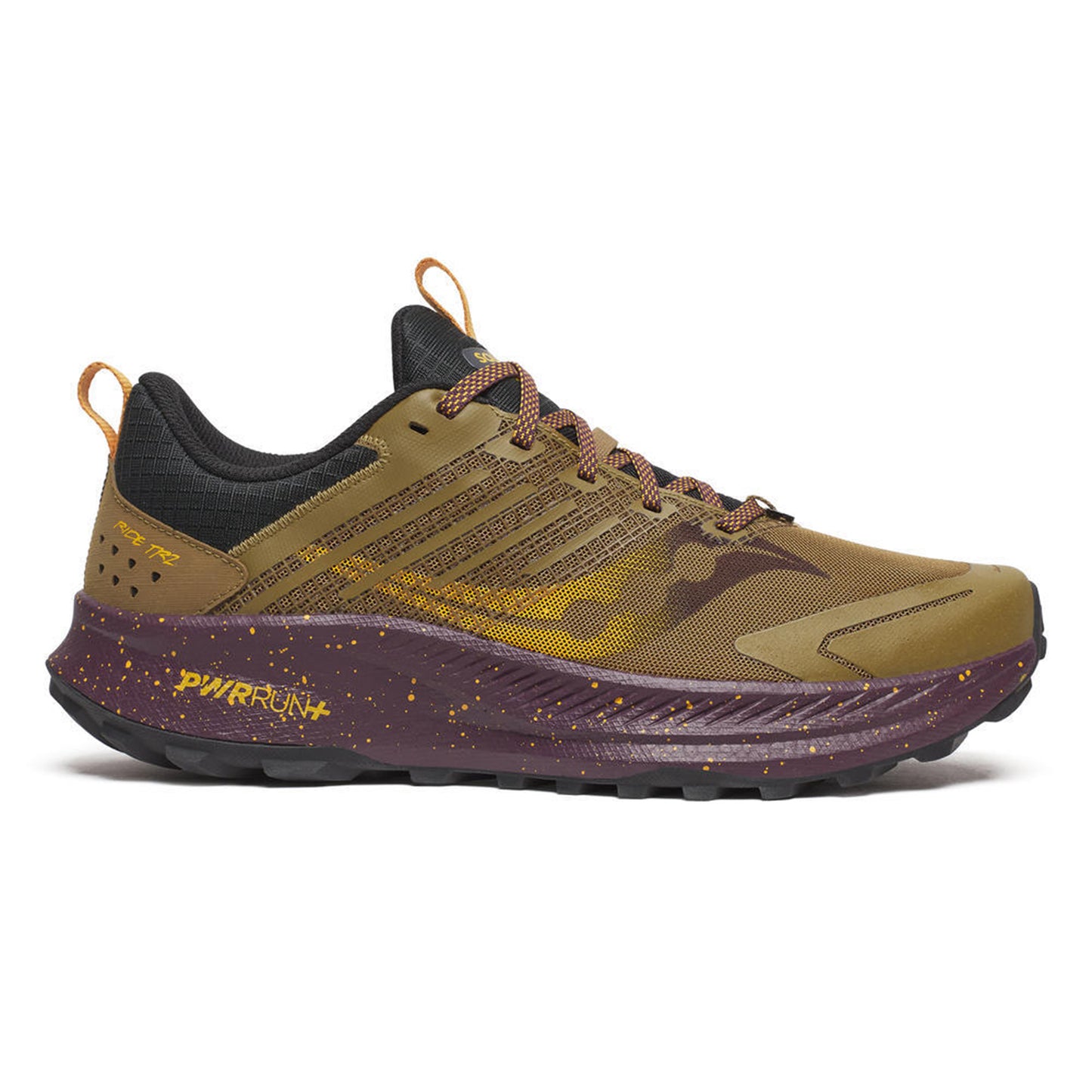 Saucony Ride TR2 Trailschoen Heren-karamel, paars