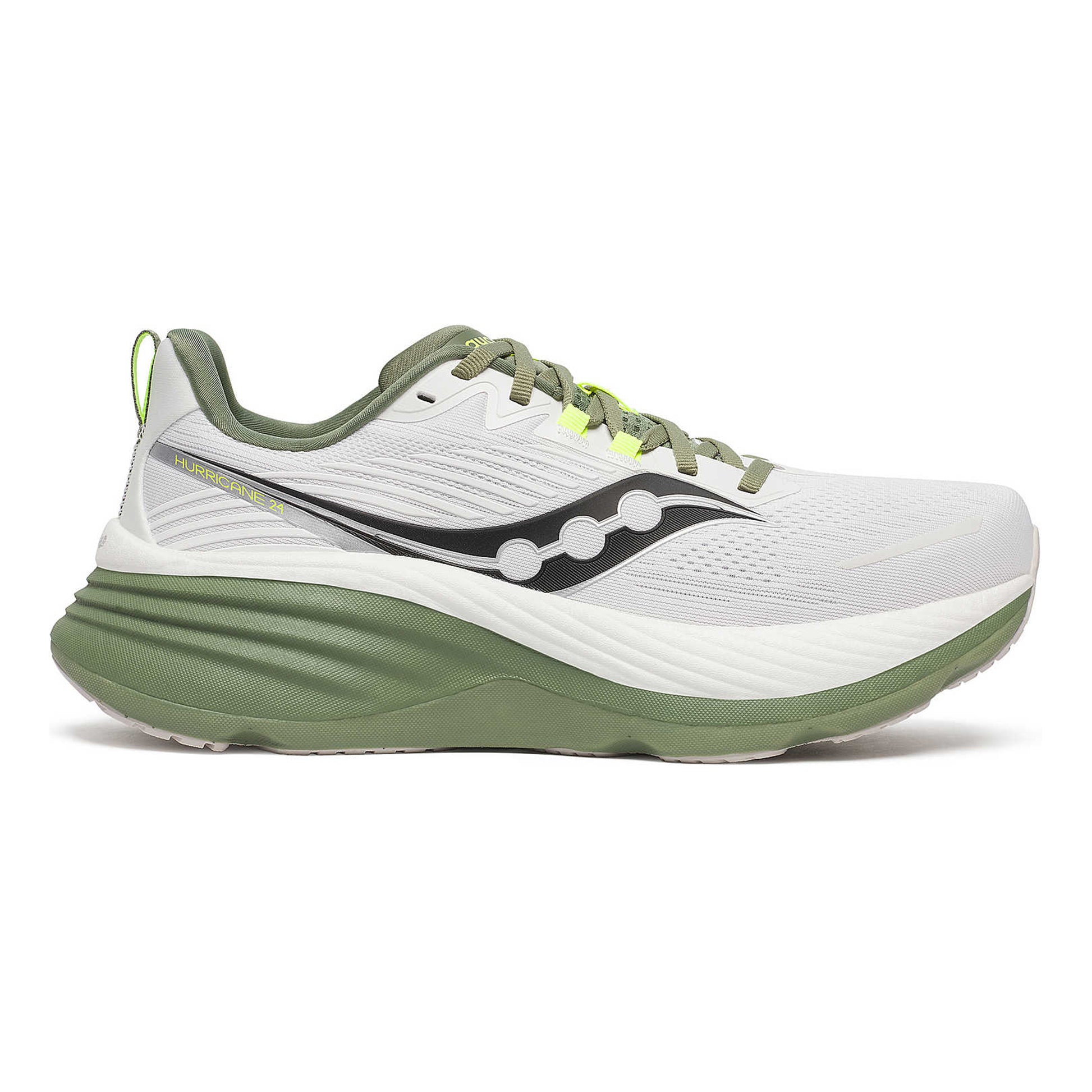 Saucony Hurricane 24 Stabiliteitsschoen Heren - wit, olijf