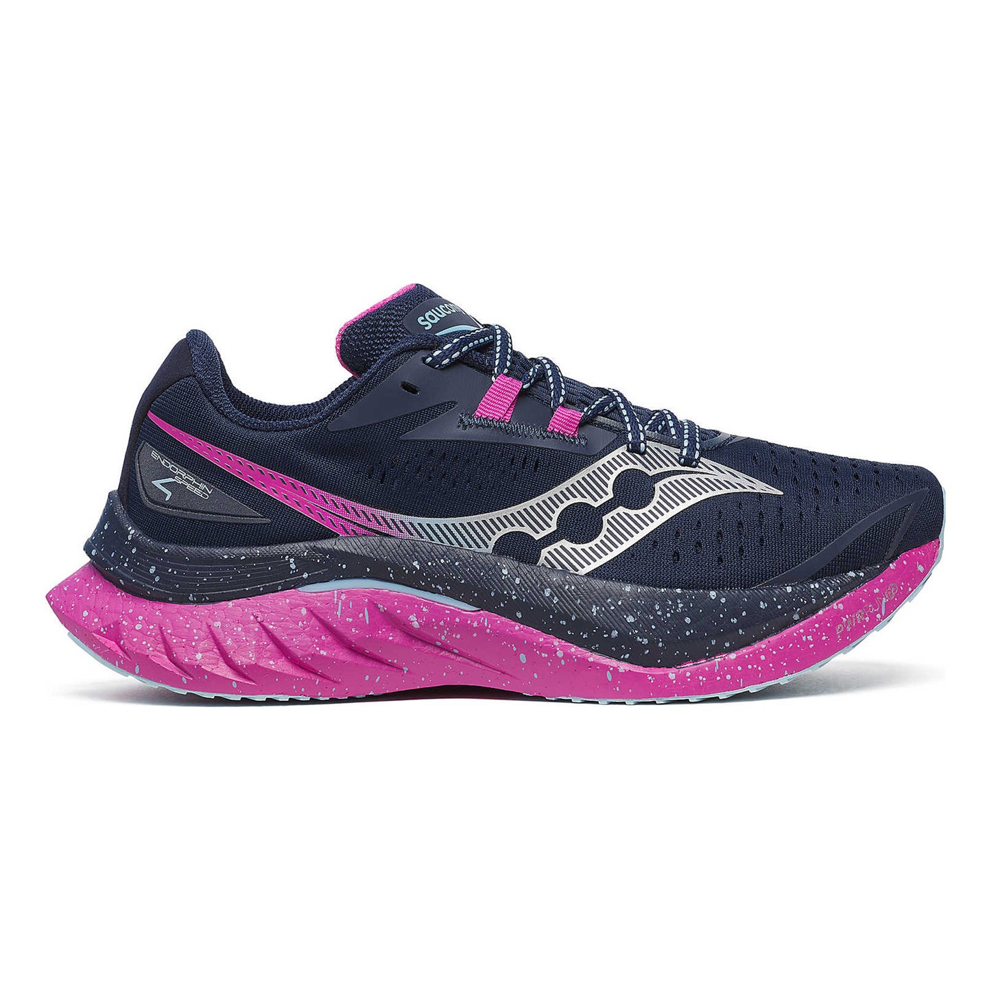 Saucony Endorphin Speed 4 Wedstrijdschoen Dames-Pink,Donkerblauw