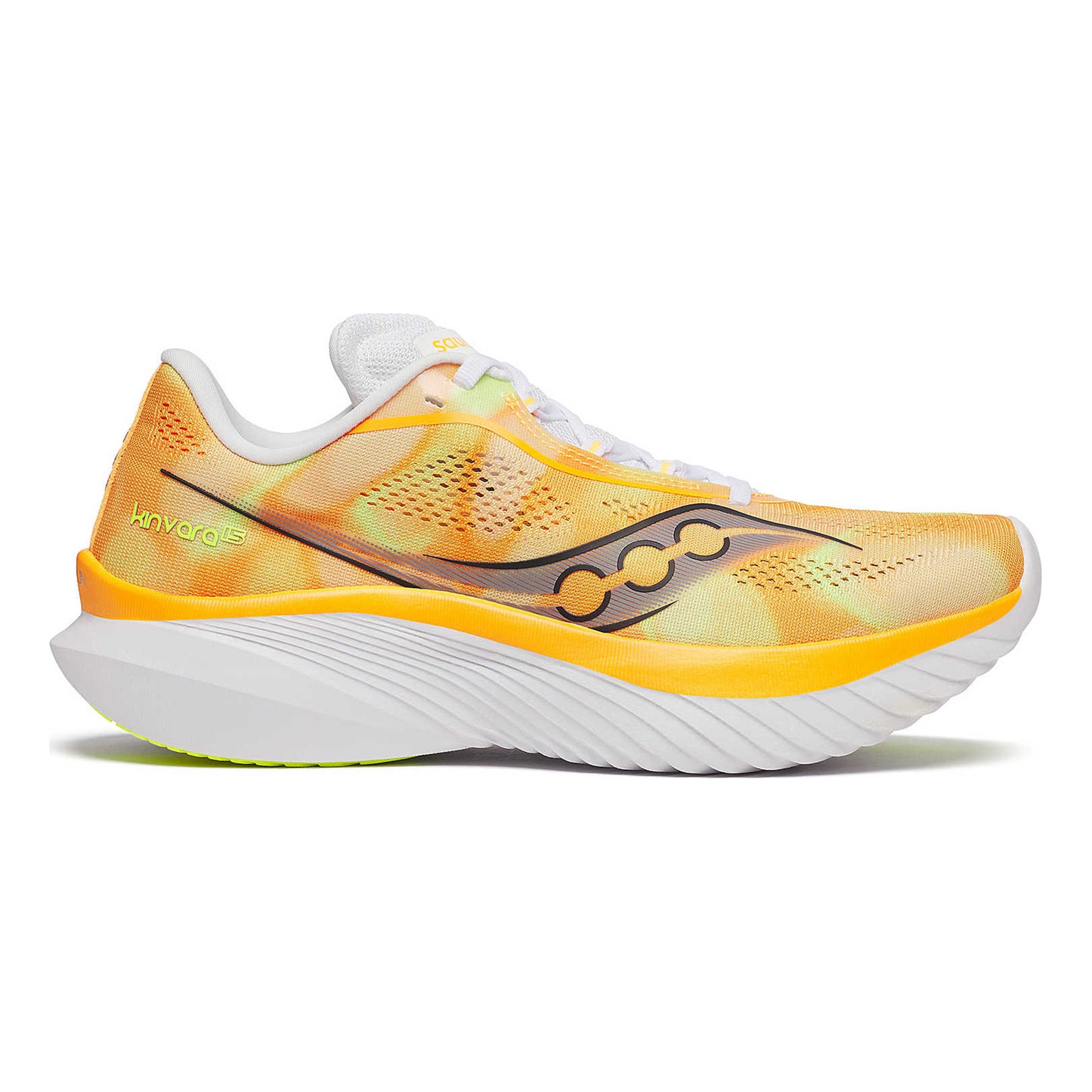 Saucony Kinvara 15 Neutrale Schoen Dames-Oranje,Wit