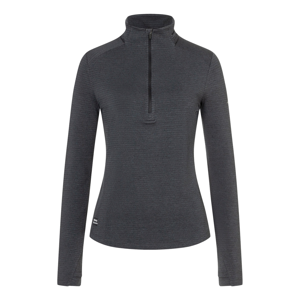 Saucony Triumph 3D Half-Zip Topje Hardlopen Dames-Zwart