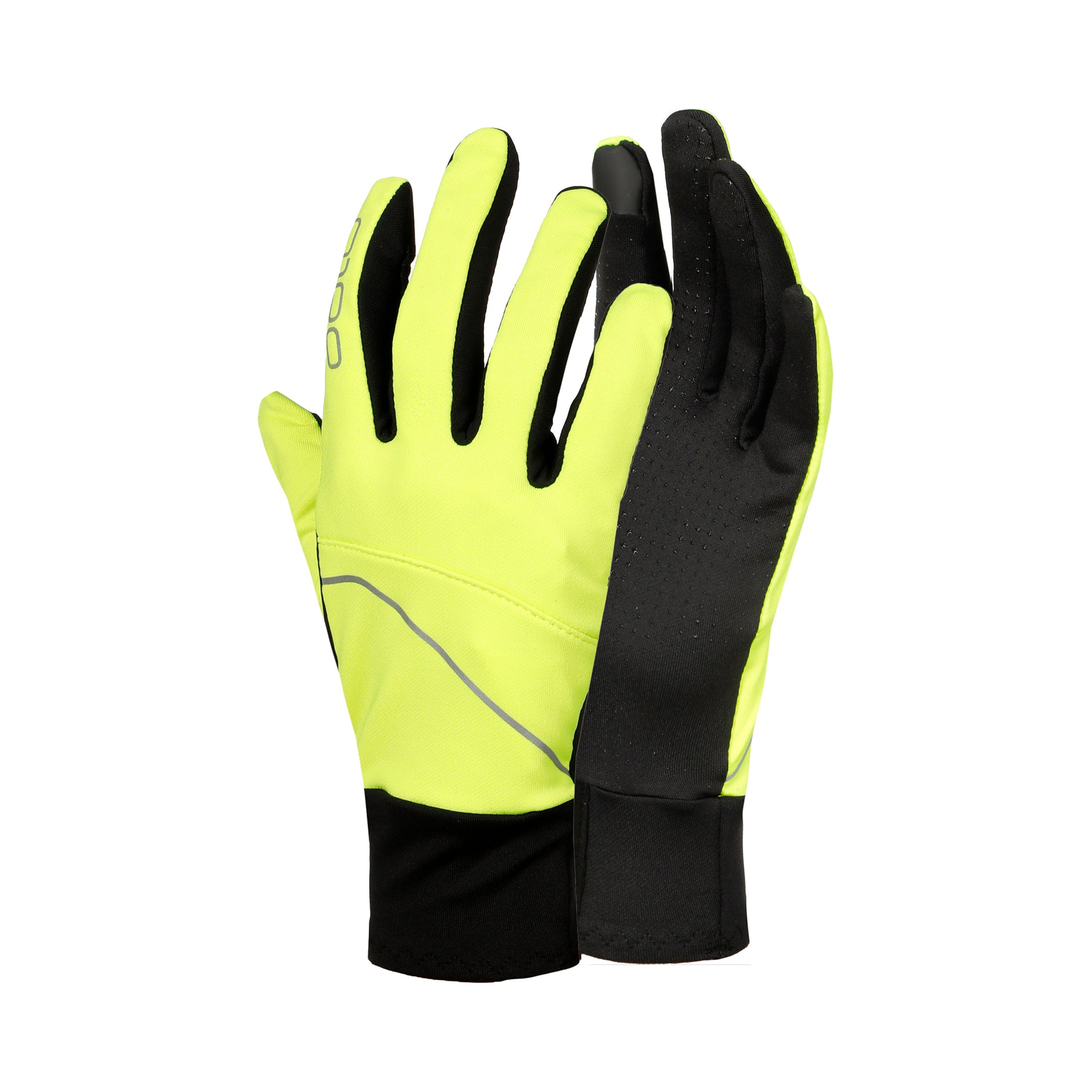 Odlo Intensity Safety Light Handschoenen-Zwart,Geel