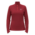 Essential 1/2 Zip Hardloopshirt Dames-rood