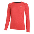 Essential Seamless Crew Neck Longsleeve Dames - rood,