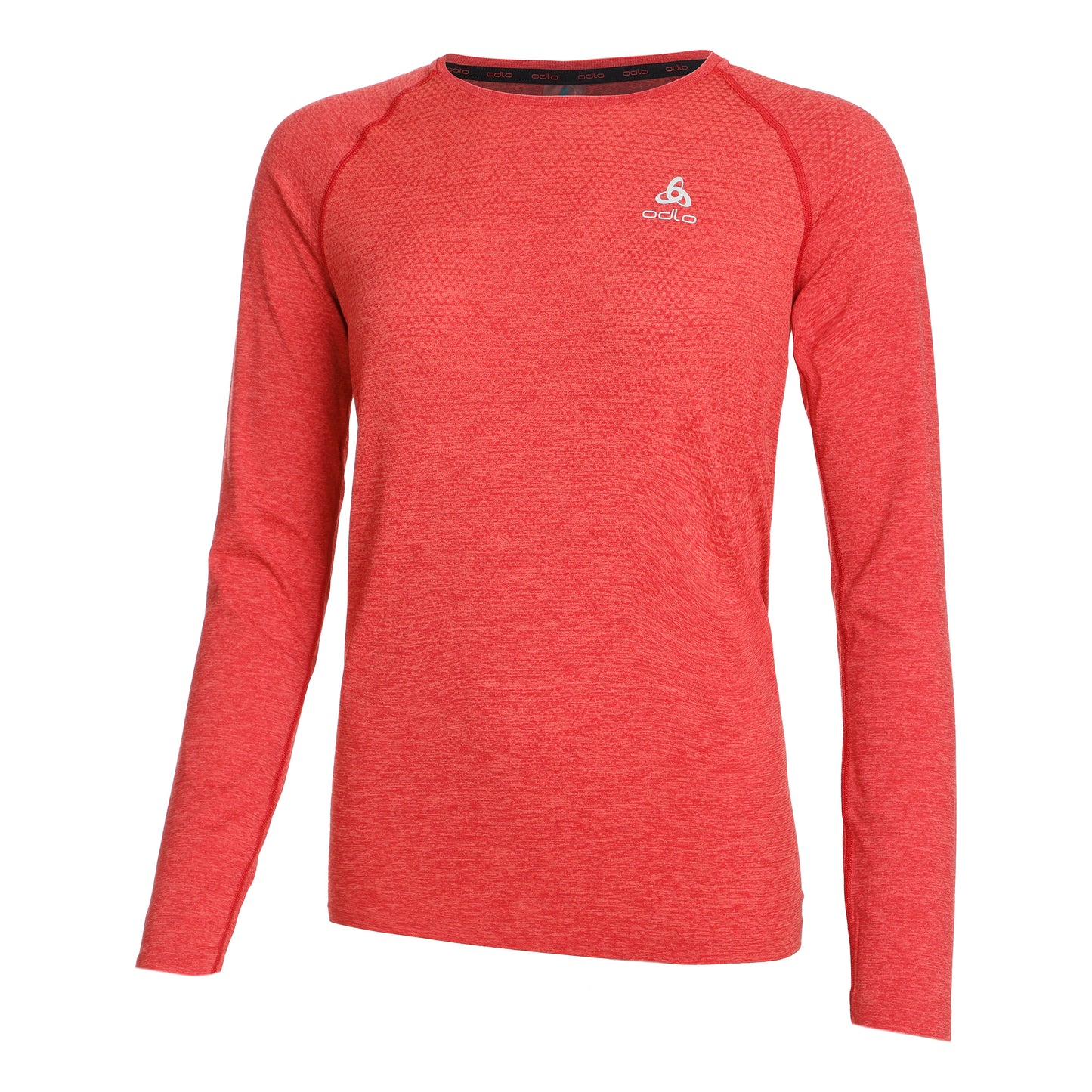 Odlo Essential Seamless Crew Neck Longsleeve Dames - rood,
