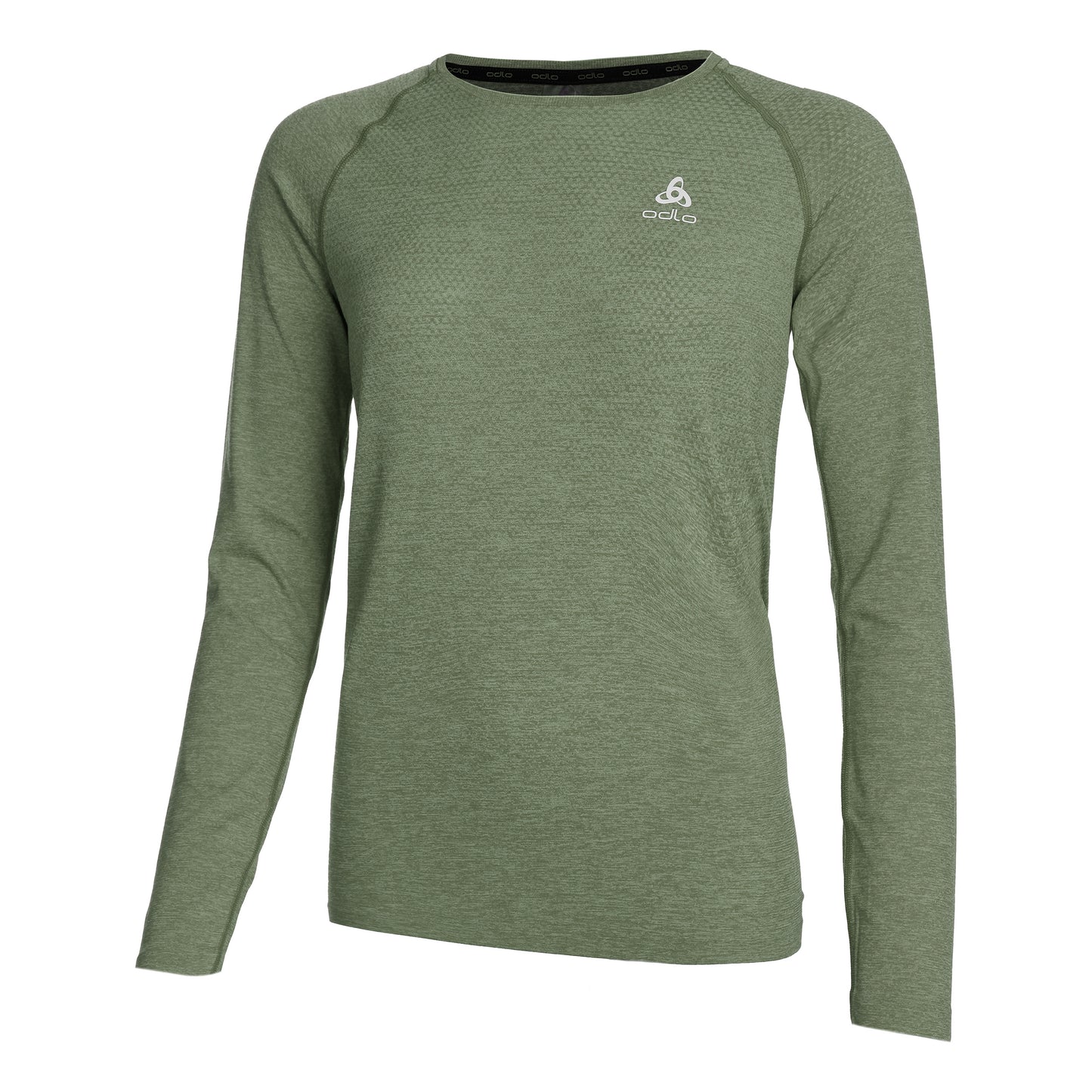 Odlo Essential Seamless Crew Neck Longsleeve Dames - groen,