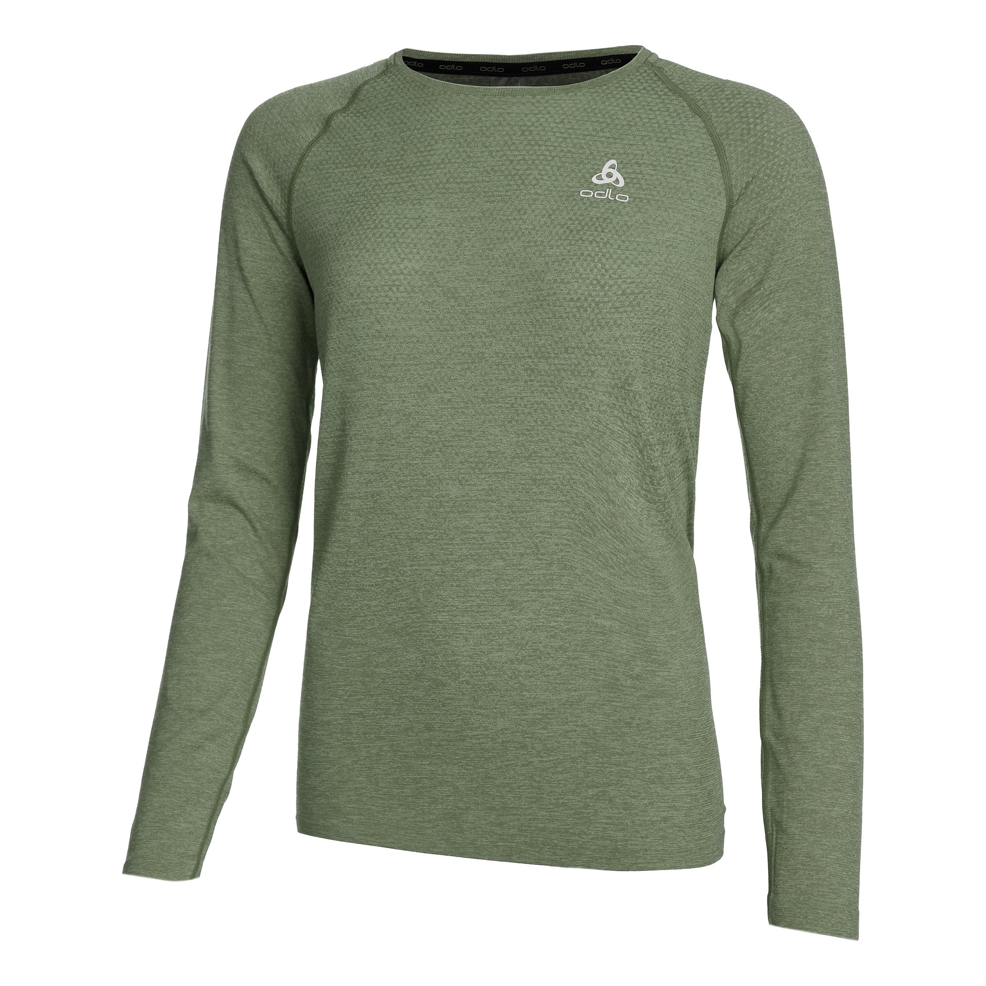 Odlo Essential Seamless Crew Neck Longsleeve Dames - groen,