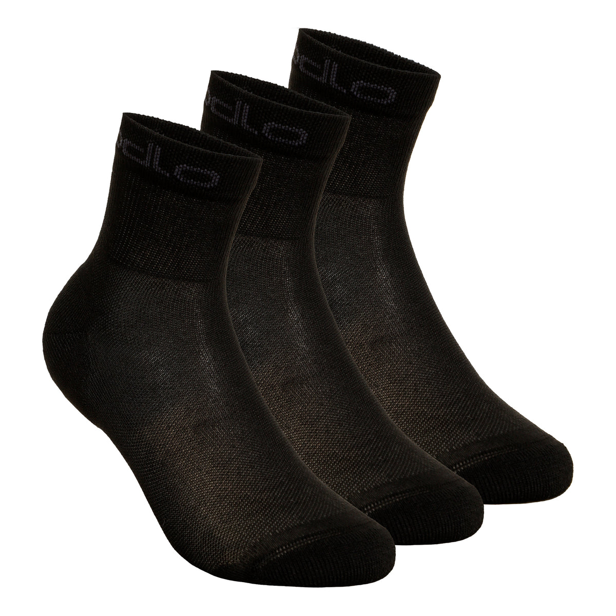 Odlo Quarter Active Sportsokken Verpakking 3 Stuks-Zwart