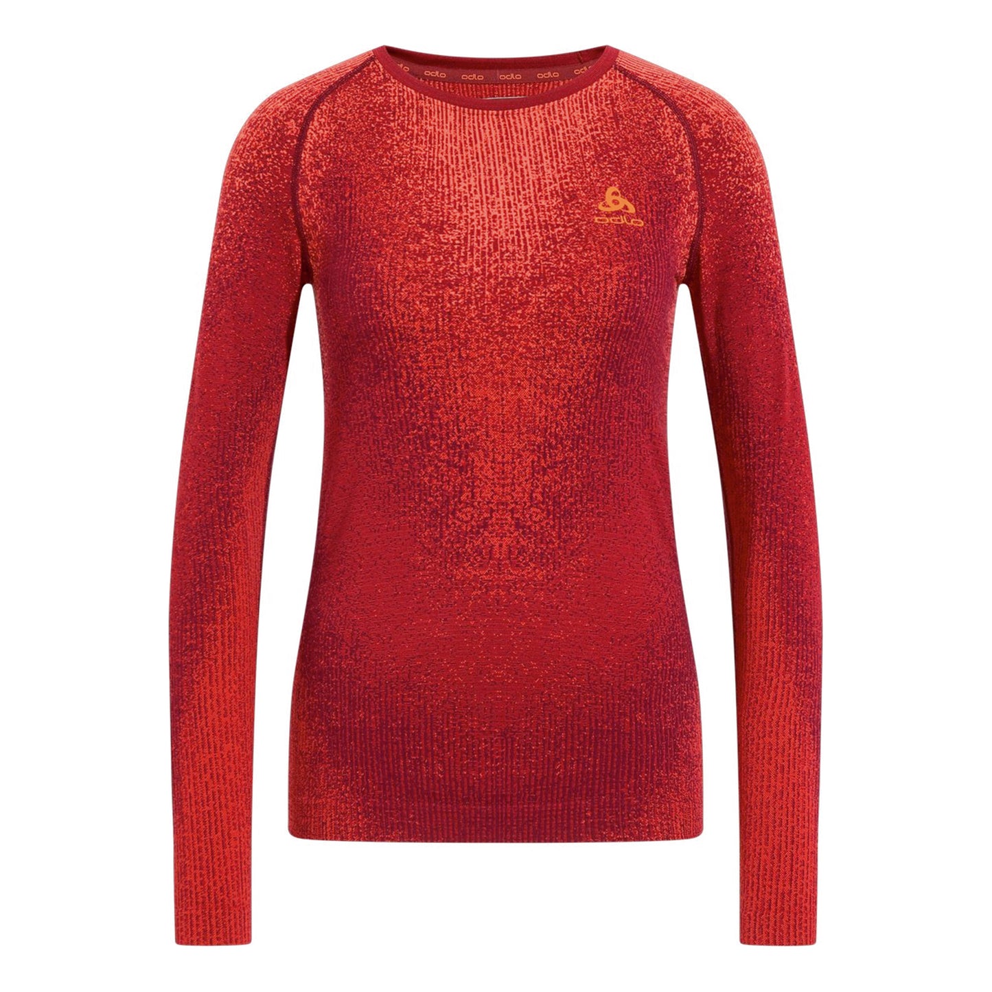 Odlo Blackcomb Eco Big Logo Top Crew Neck Vest Dames - berry,