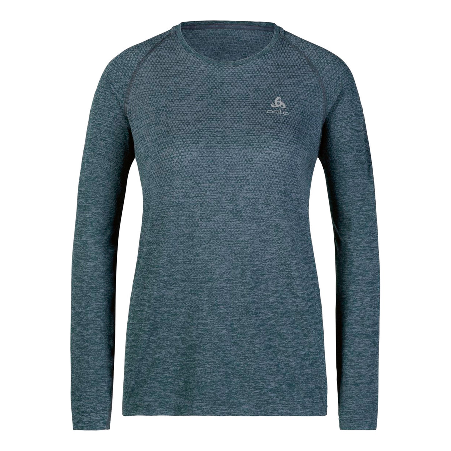 Odlo Essential Seamless Crew Neck Longsleeve Dames - donkergrijs,