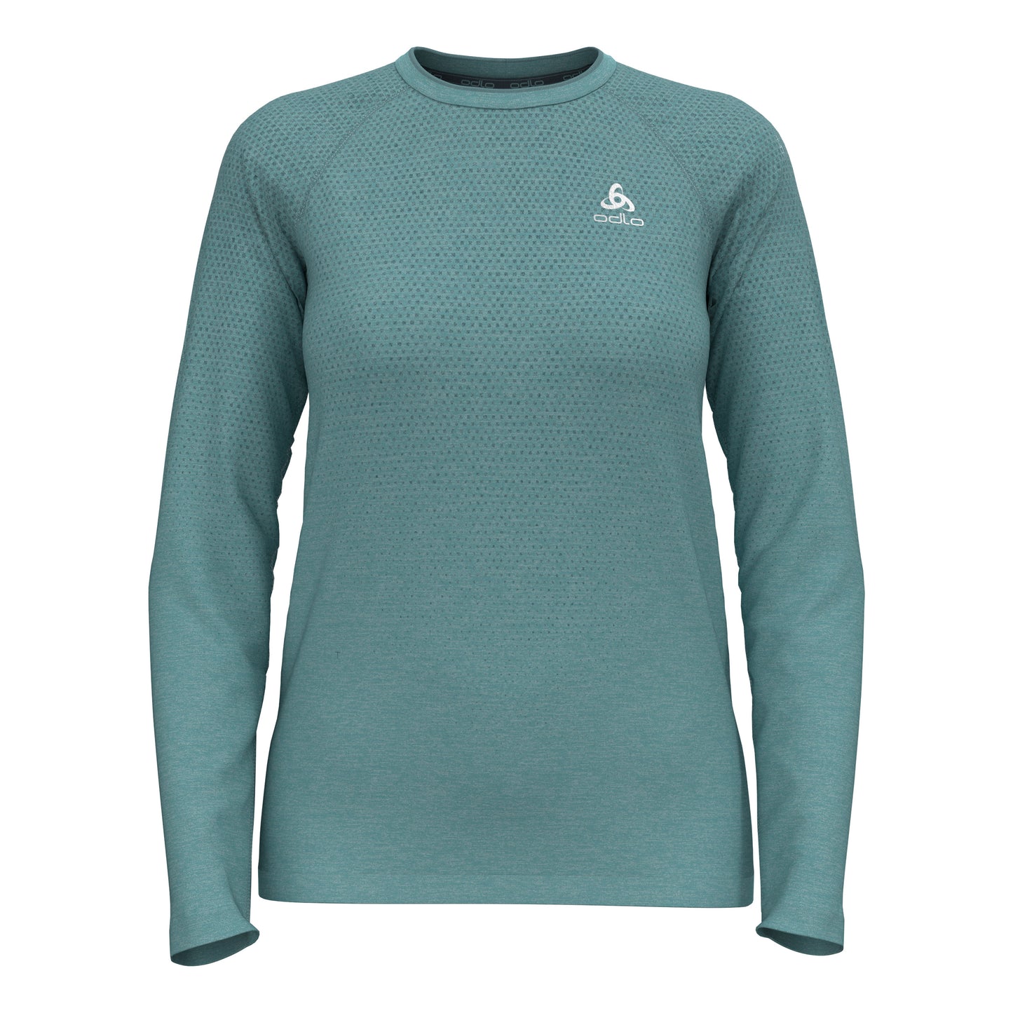 Odlo Essential Seamless Crew Neck Longsleeve Dames-Turkoois