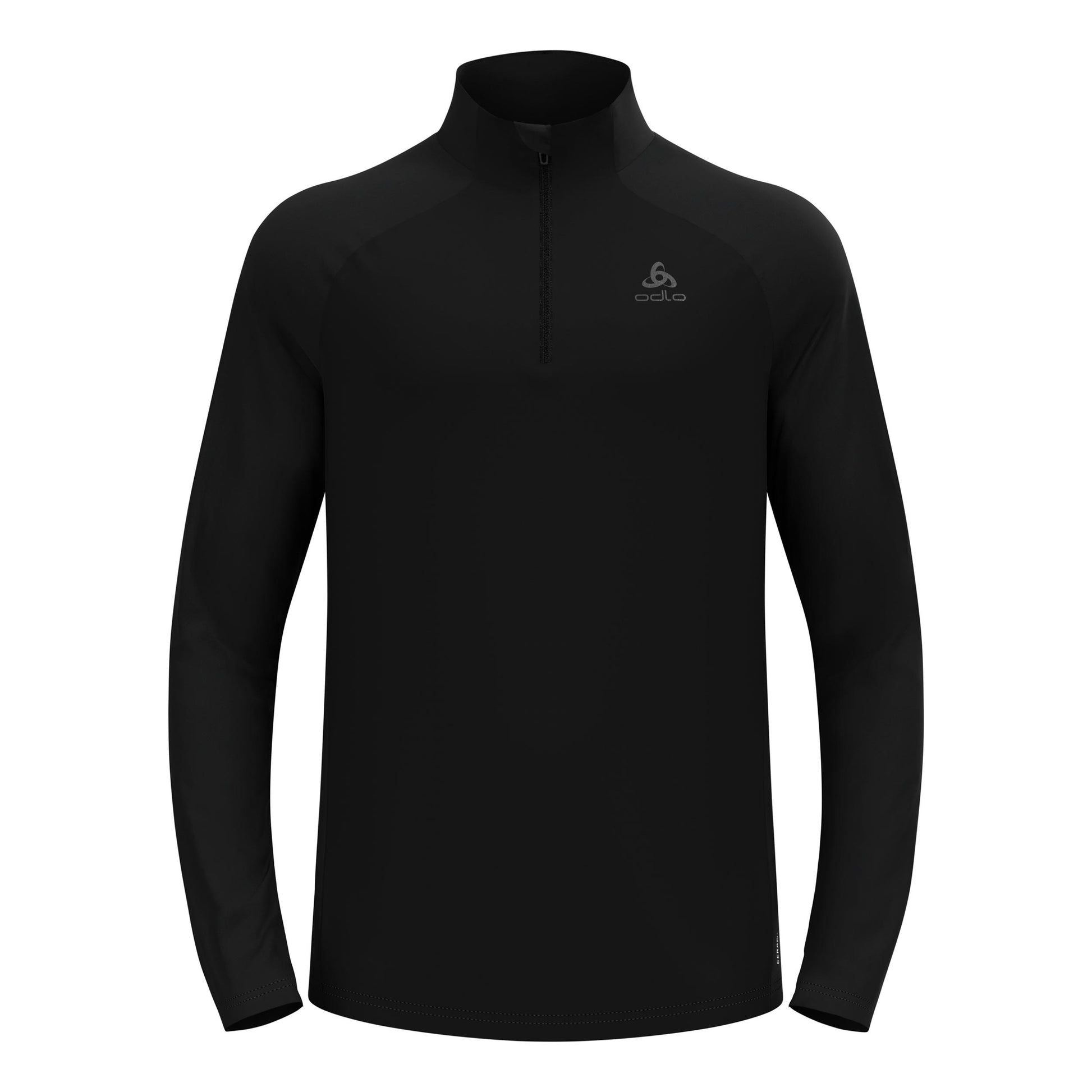 Odlo Essential Ceramiwarm Mid Layer 1/2 Zip Hardloopshirt Heren - zwart