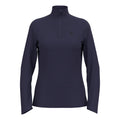 Essential 1/2 Zip Hardloopshirt Dames-donkerblauw