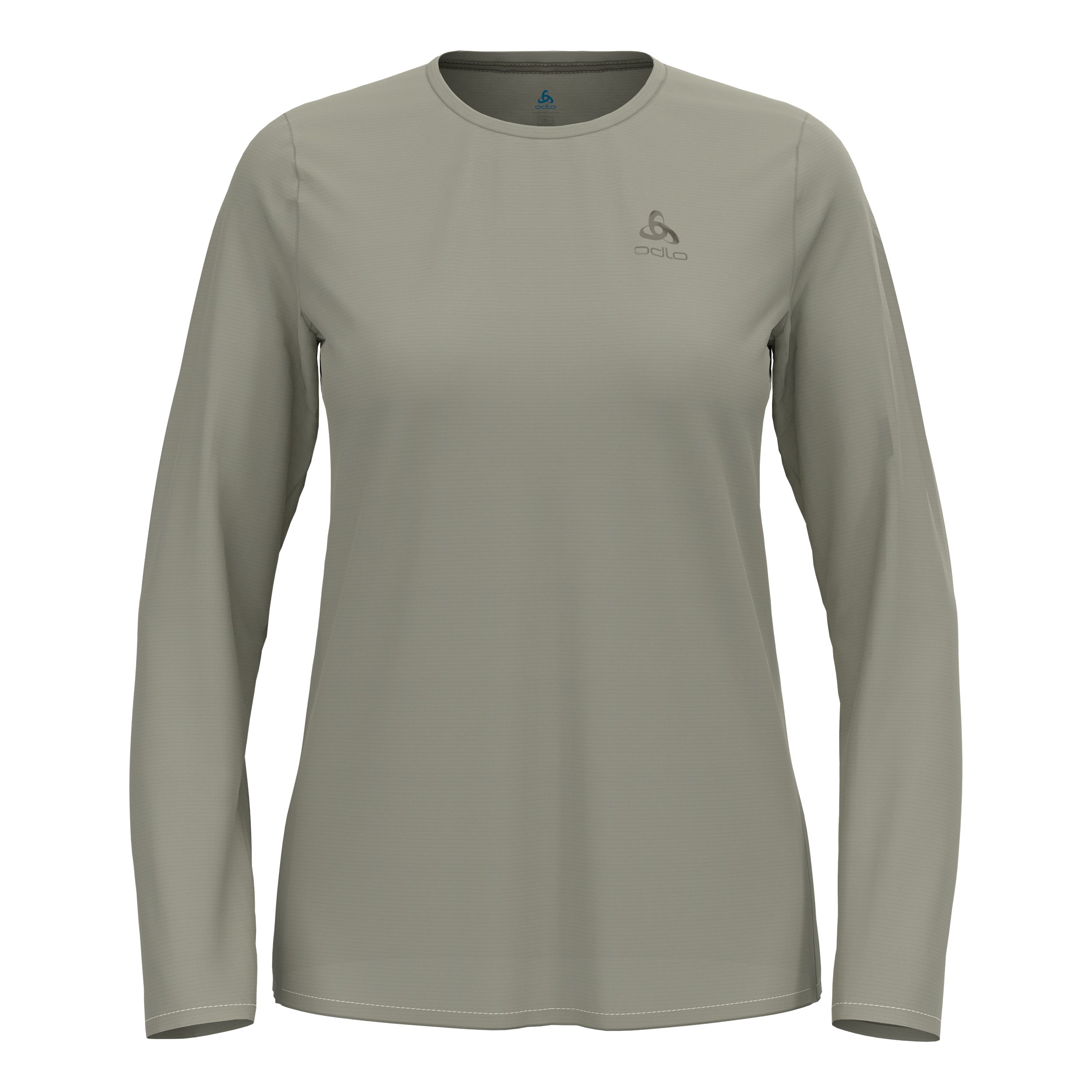 Odlo Zeroweight Chill-Tec  Hardloopshirt Dames - kaki