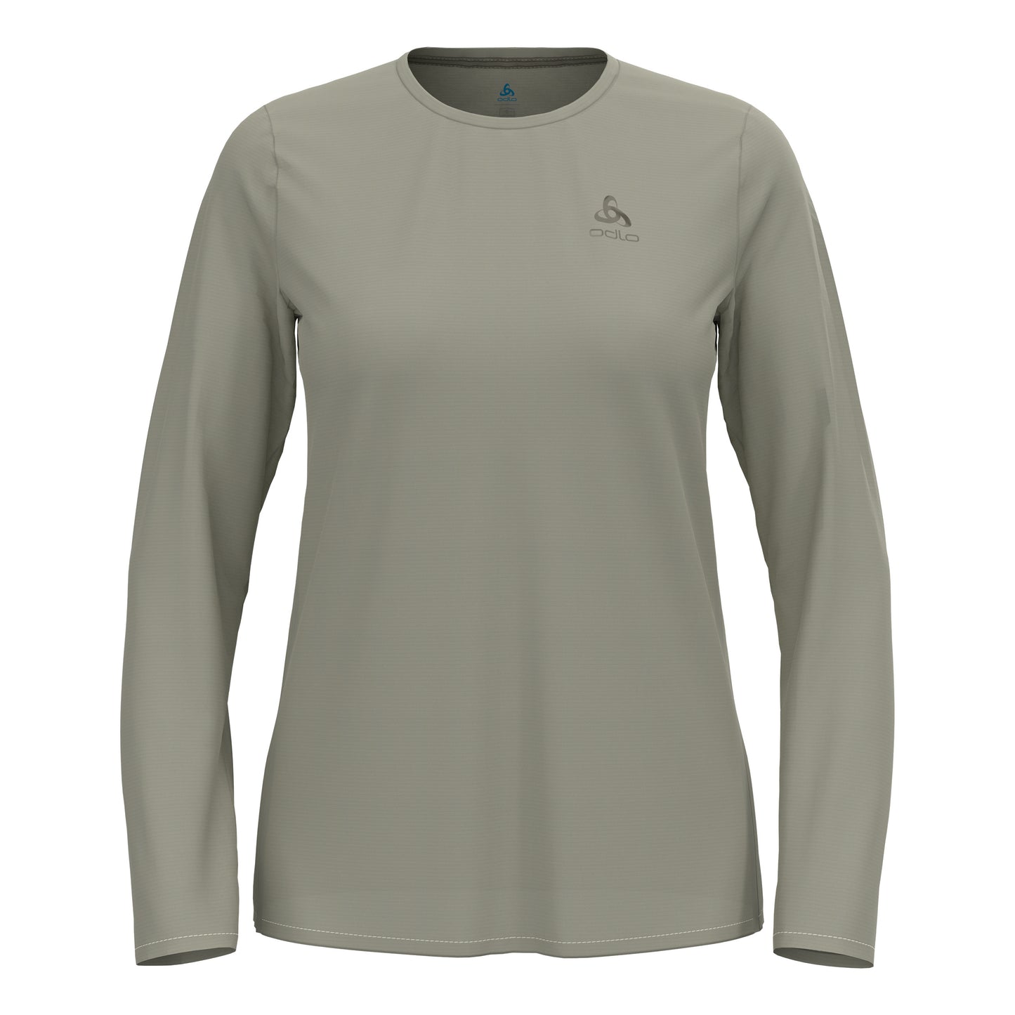Odlo Zeroweight Chill-Tec  Hardloopshirt Dames - kaki