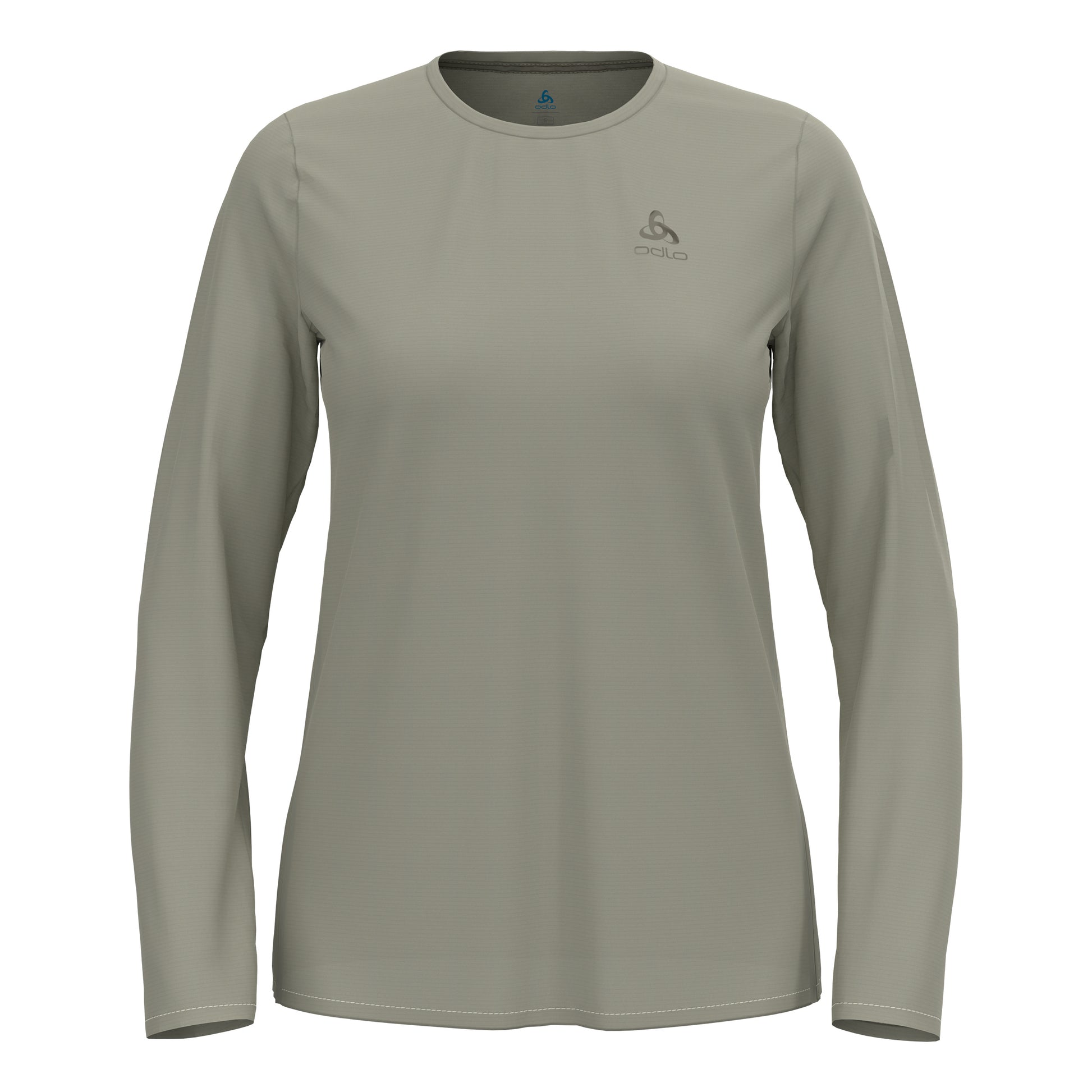 Odlo Zeroweight Chill-Tec  Hardloopshirt Dames - kaki