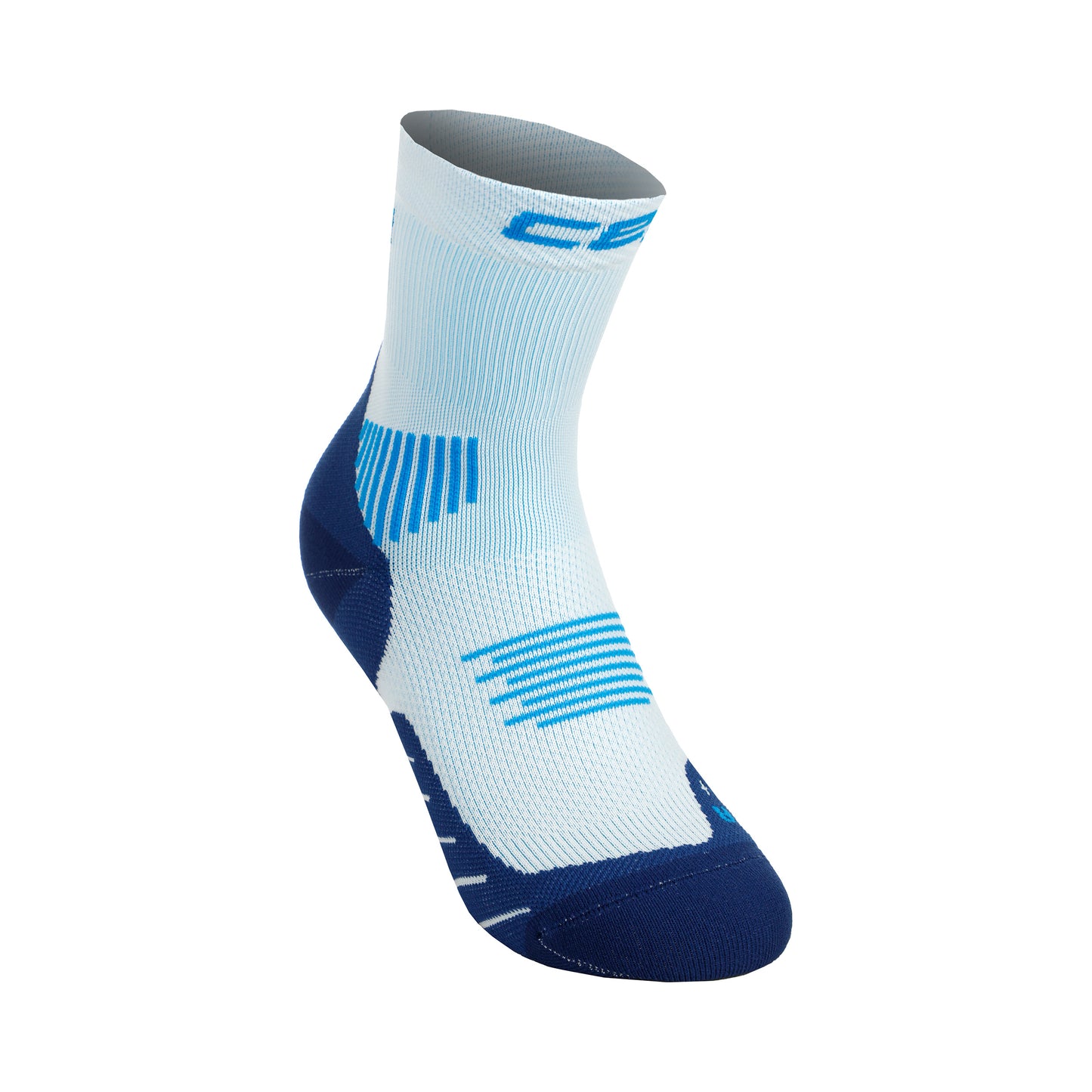 CEP Core Mid Cut 5.0 Compressie-sokken Dames-Lichtblauw,Donkerblauw