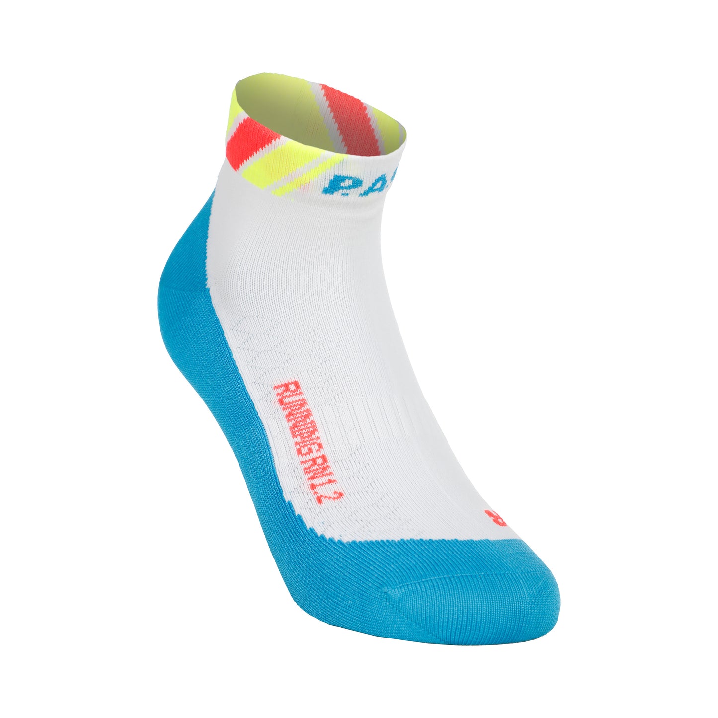 P.A.C. RN 1.2 Reflective Ultralight Speed Hardloopsokken Dames-Wit,Blauw