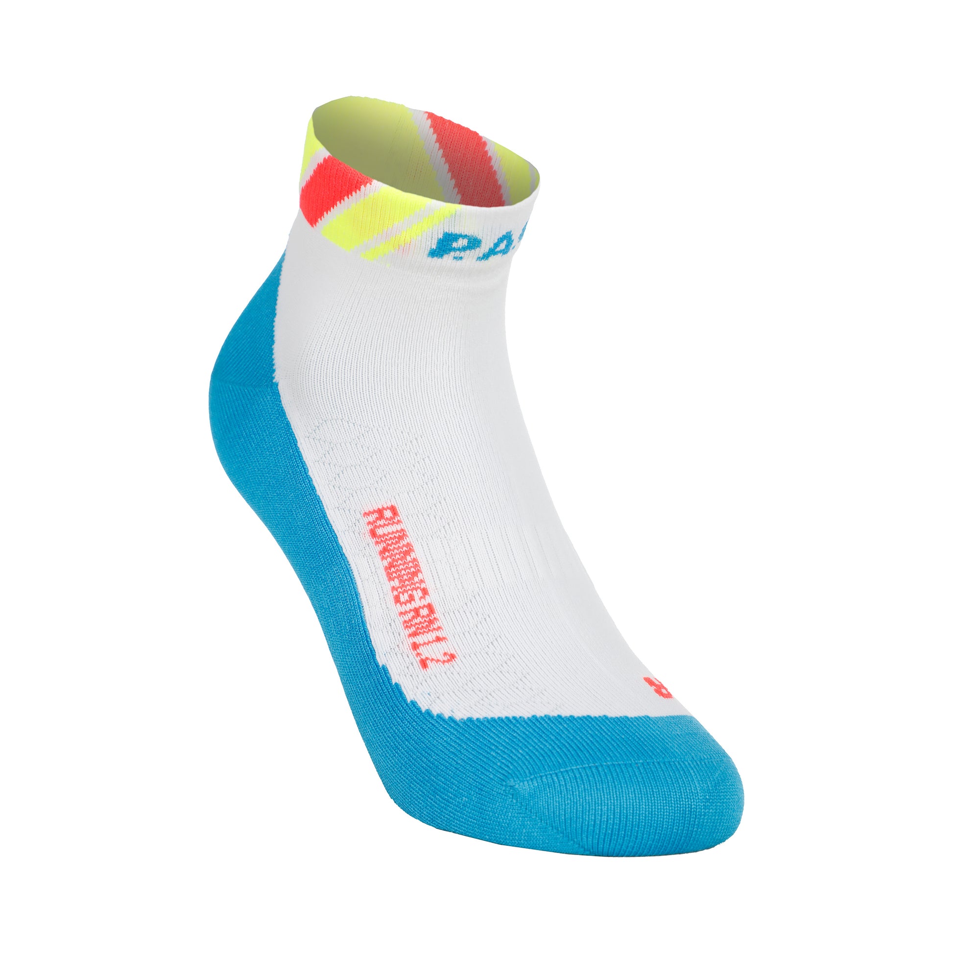 P.A.C. RN 1.2 Reflective Ultralight Speed Hardloopsokken Dames-Wit,Blauw