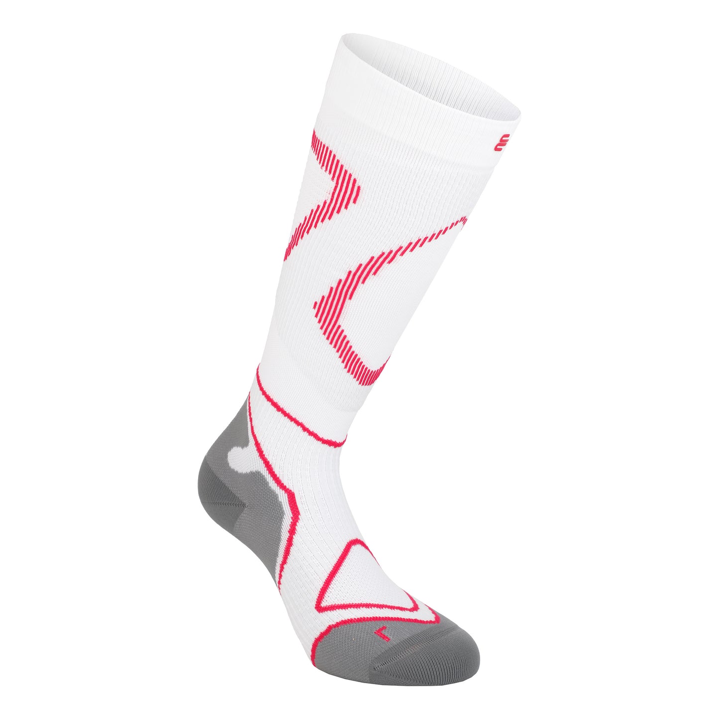 Bauerfeind Performance Compressie-sokken Dames-Wit,Pink