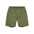 Dallas 2in1 Shorts Heren - olijf,