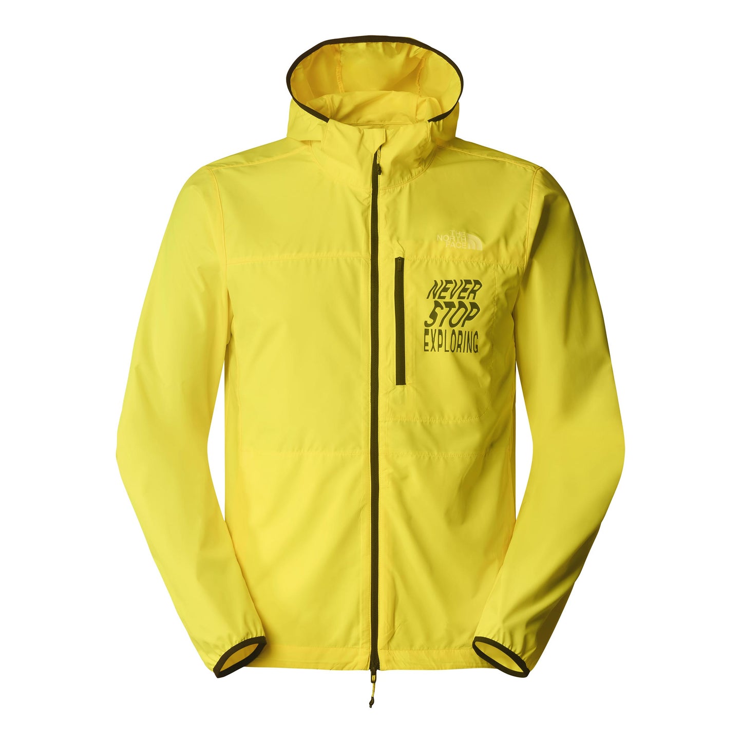 The North Face Higher Run Wind Hardloopjas Heren - neongeel,