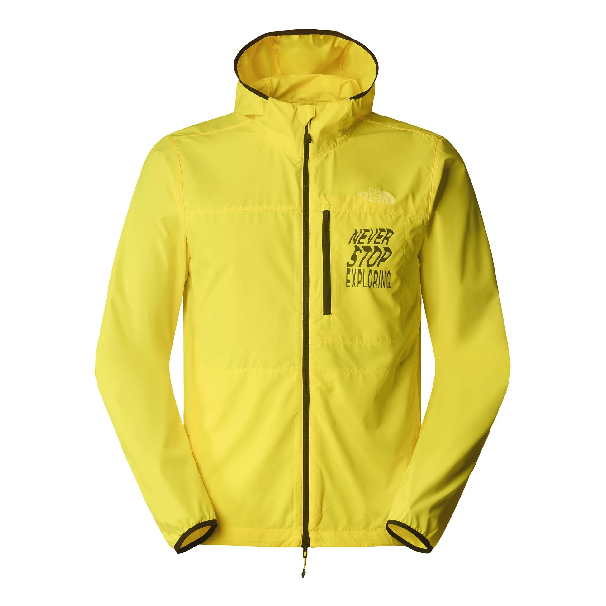 The North Face Higher Run Wind Hardloopjas Heren - neongeel,