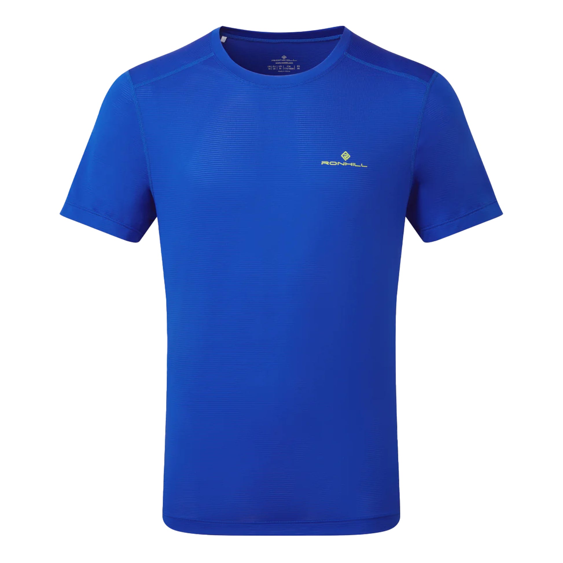 Ronhill Tech Hardloopshirt Heren-Blauw