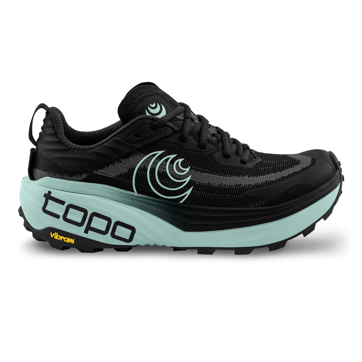 TOPO ATHLETIC Vista Trailschoen Dames - zwart, mint