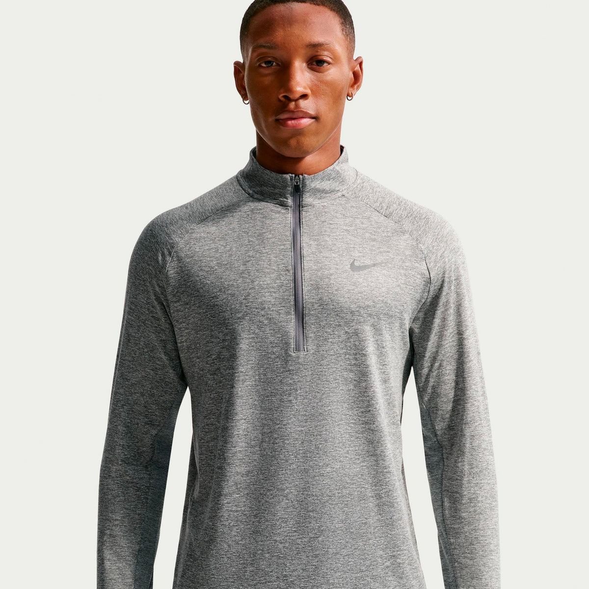 Nike Stride Half-Zip  Hardloopshirt Heren - grijs, zilver