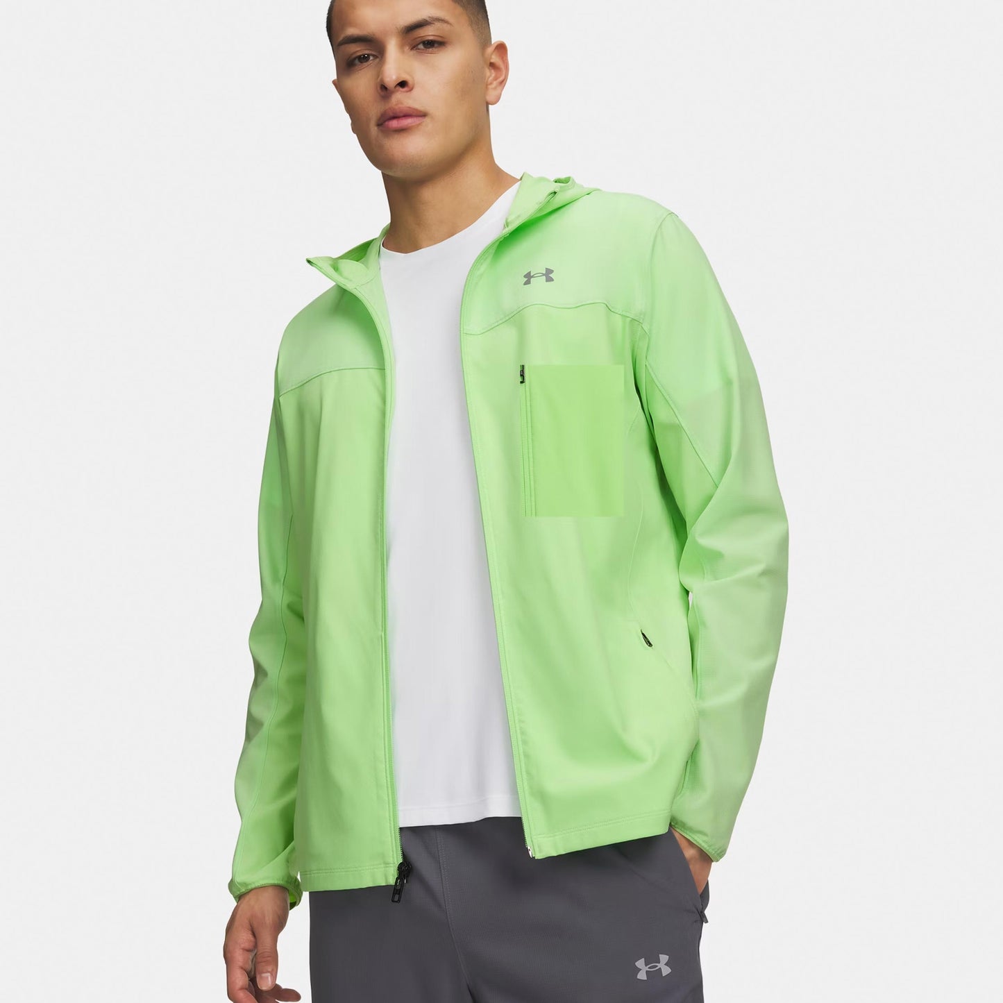 Under Armour Velociti Pro Storm Hardloopjas Heren - neongroen, zilver