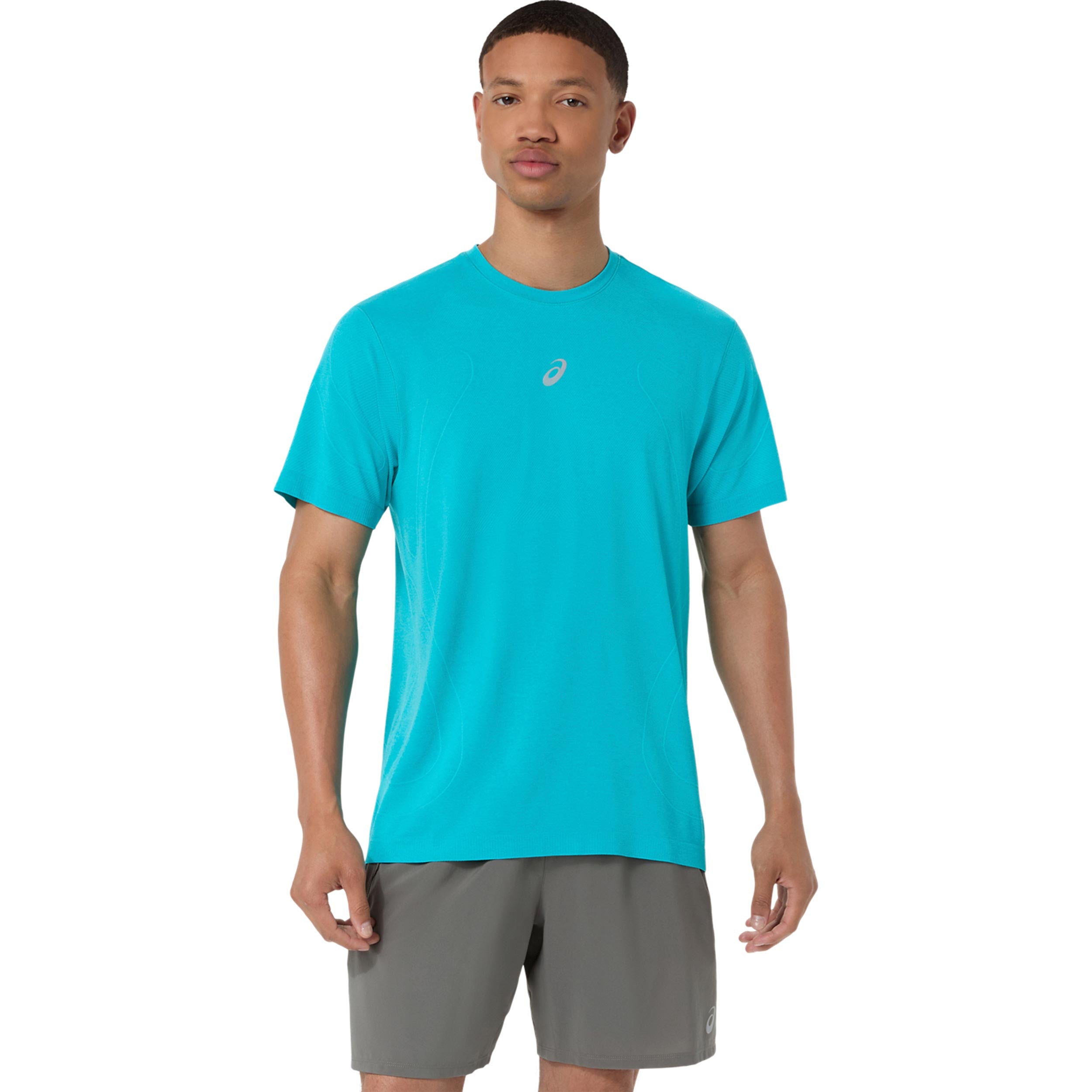 ASICS Road Seamless  Hardloopshirt Heren - turkoois