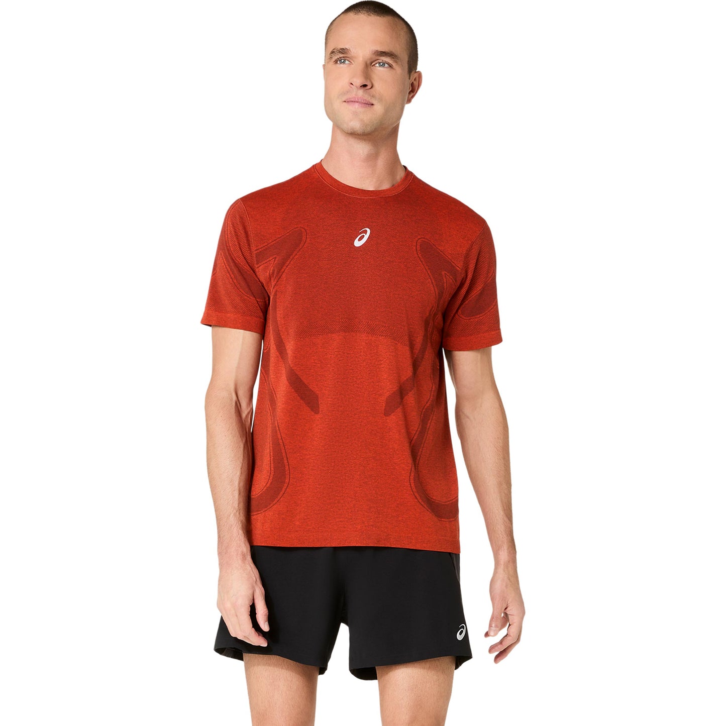 ASICS Road Seamless  Hardloopshirt Heren - donkerrood