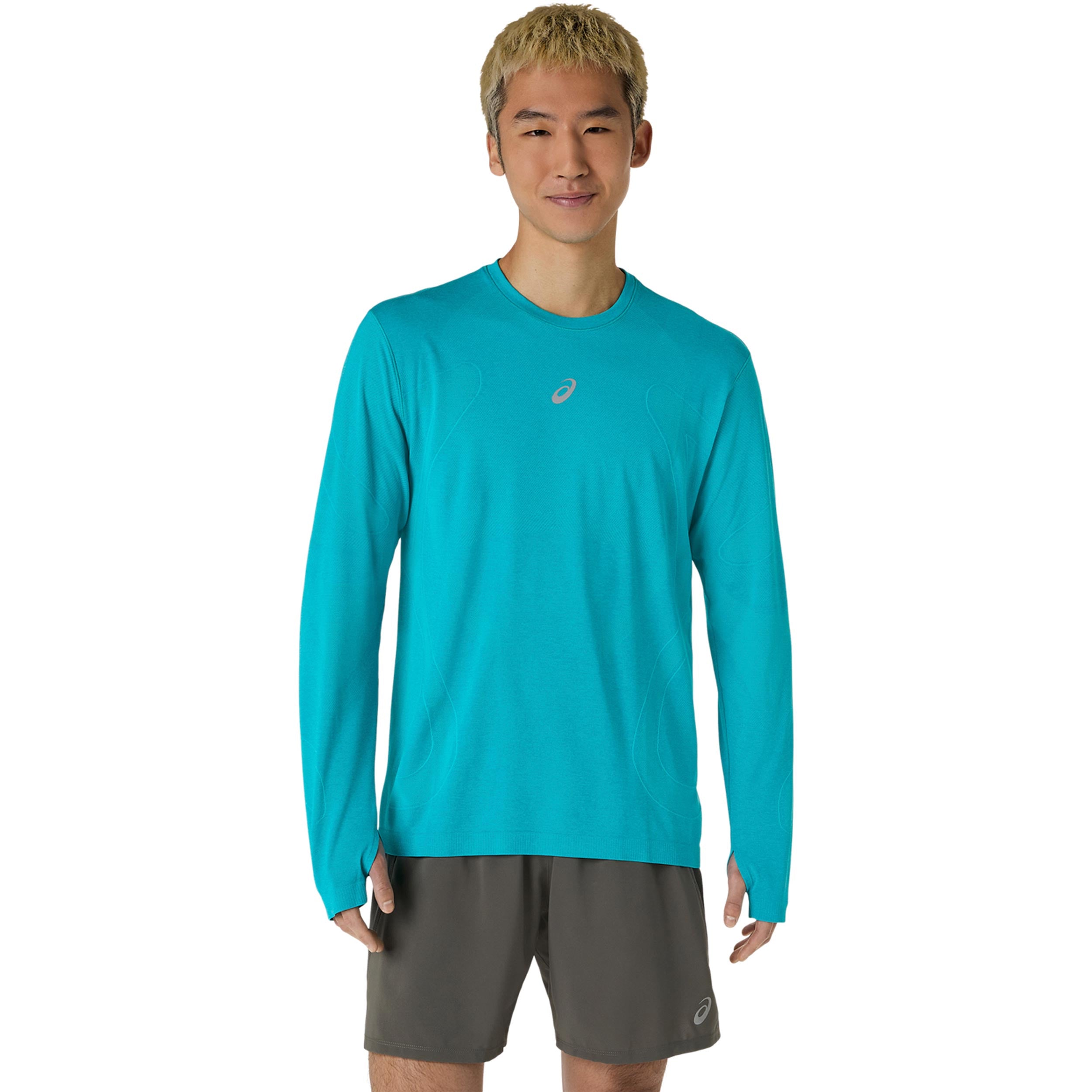ASICS Road Seamless  Hardloopshirt Heren - turkoois