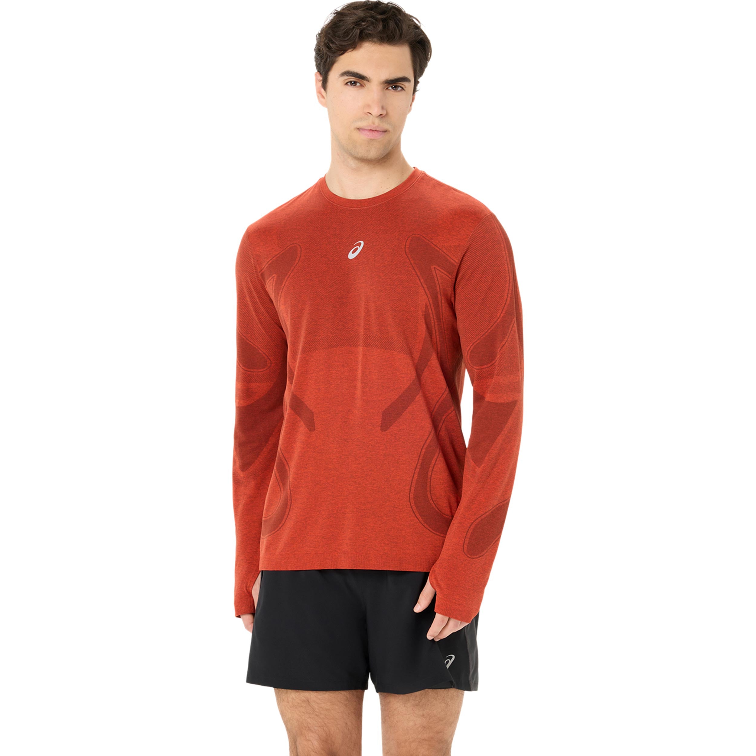 ASICS Road Seamless  Hardloopshirt Heren - donkerrood