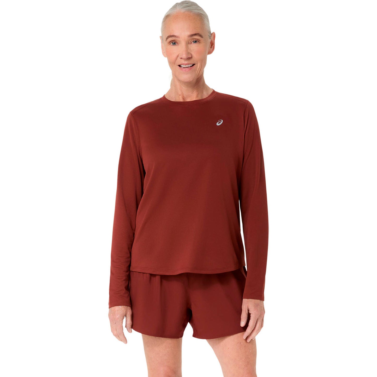 ASICS Core  Hardloopshirt Dames - donkerrood
