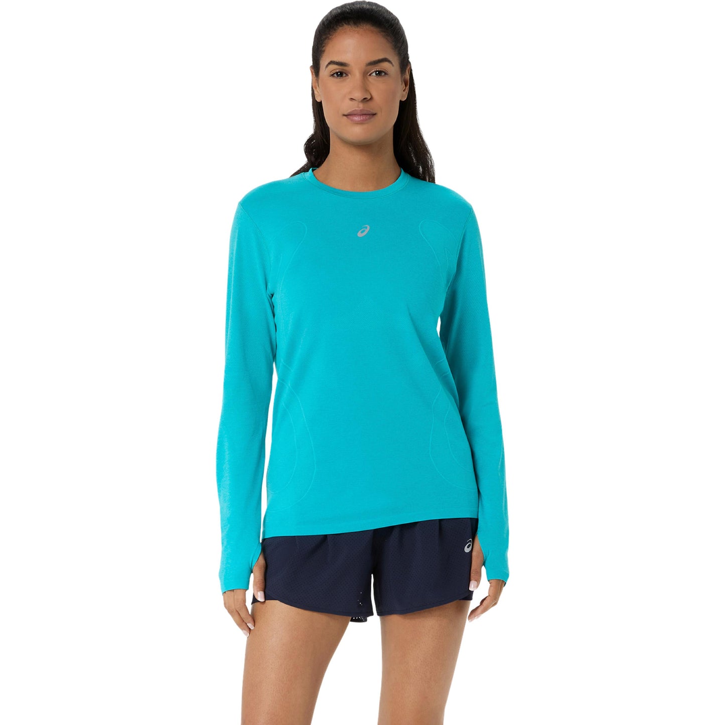 ASICS Road Seamless  Hardloopshirt Dames - turkoois