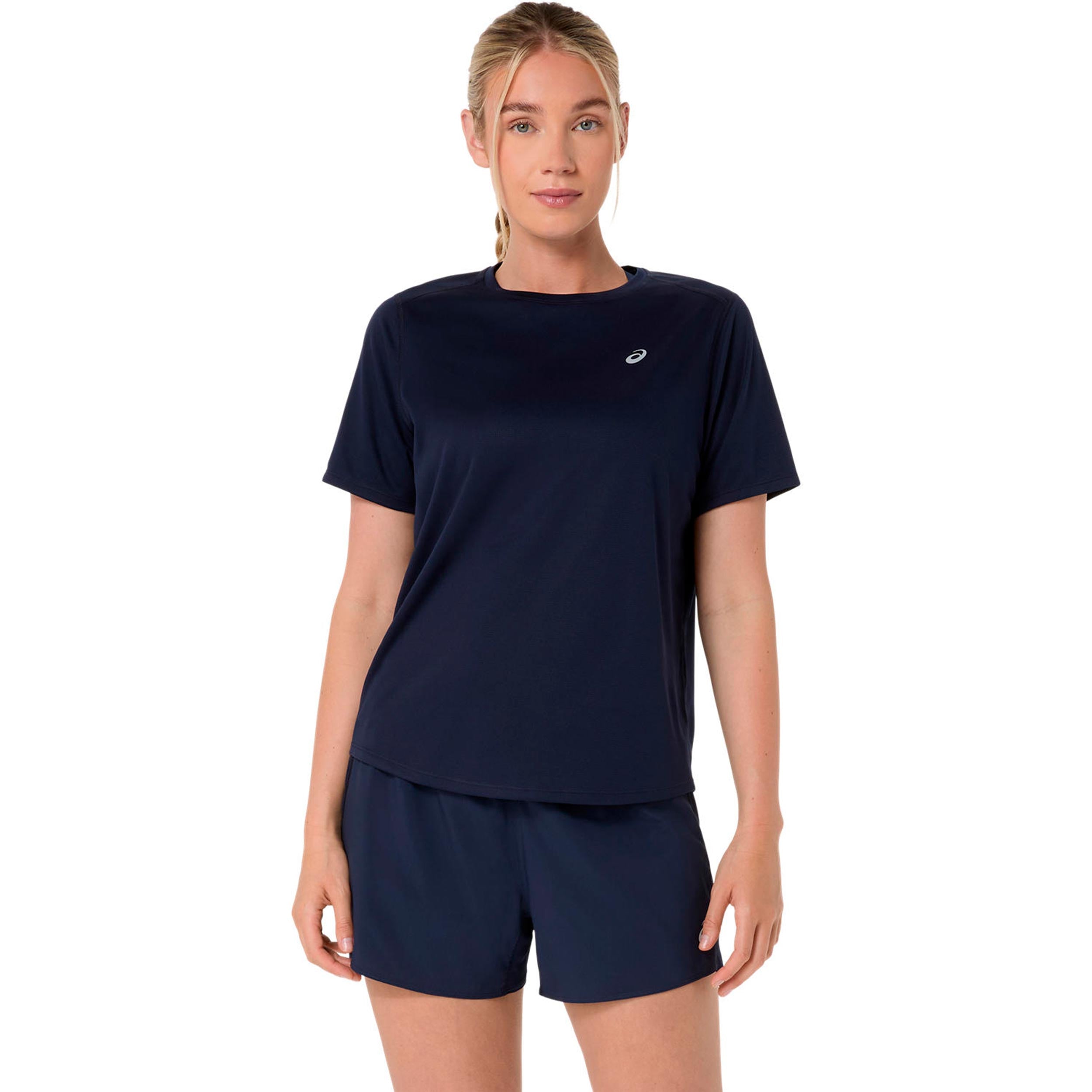 ASICS Core  Hardloopshirt Dames - donkerblauw