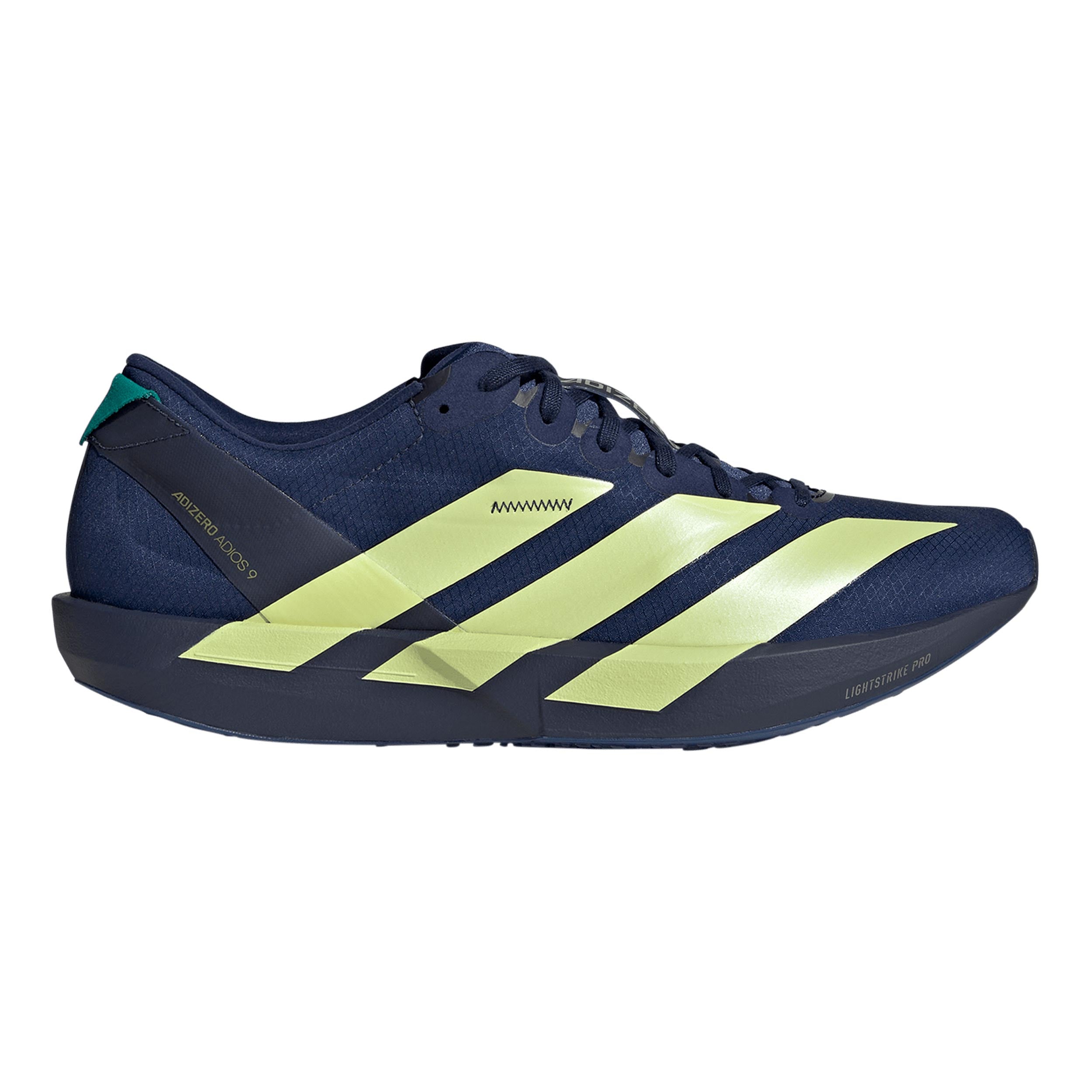 adidas adizero Adios 9 Wedstrijdschoen Heren - donkerblauw, geel