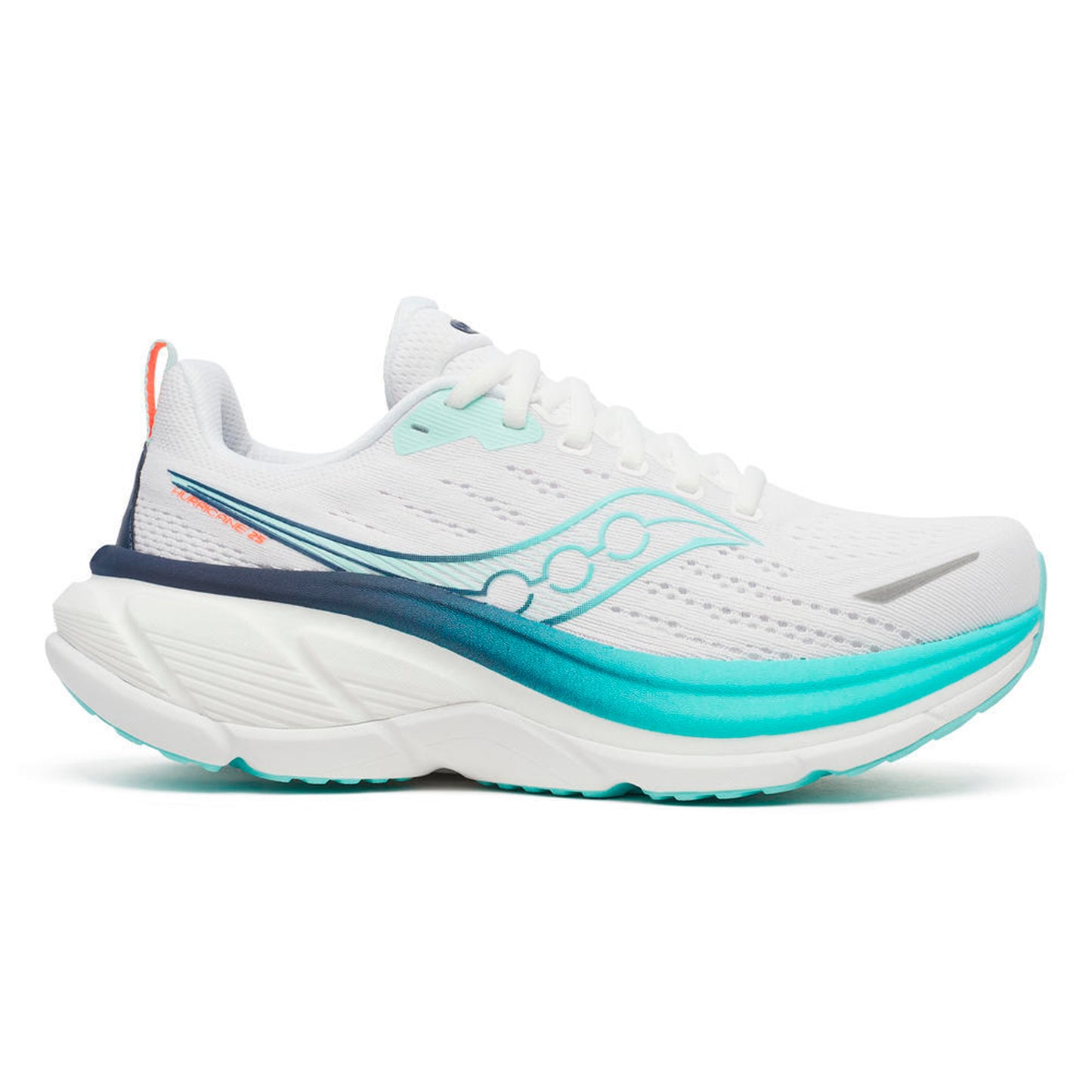 Saucony Hurricane 25 Stabiliteitsschoen Dames-wit, donkerblauw
