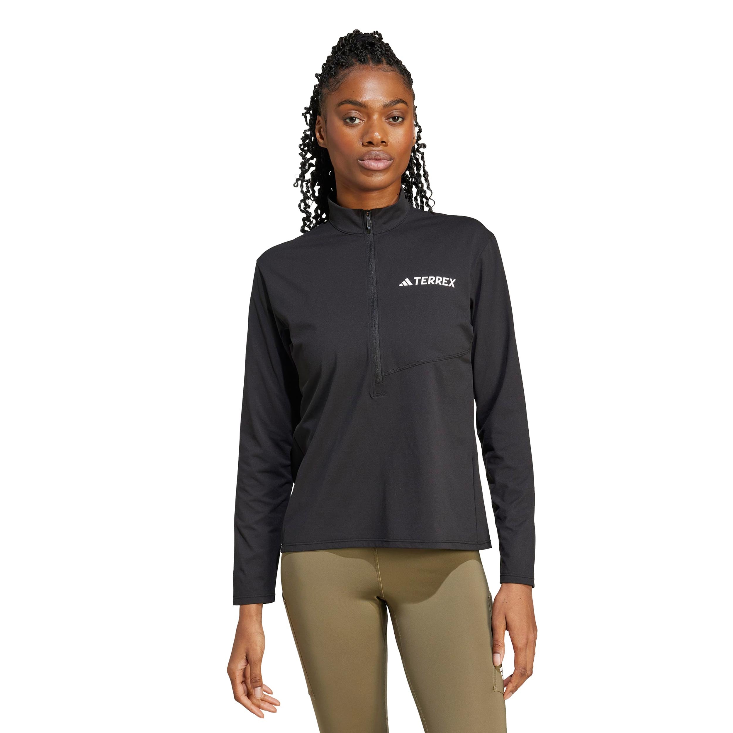 adidas Terrex MT Half-Zip  Hardloopshirt Dames-zwart