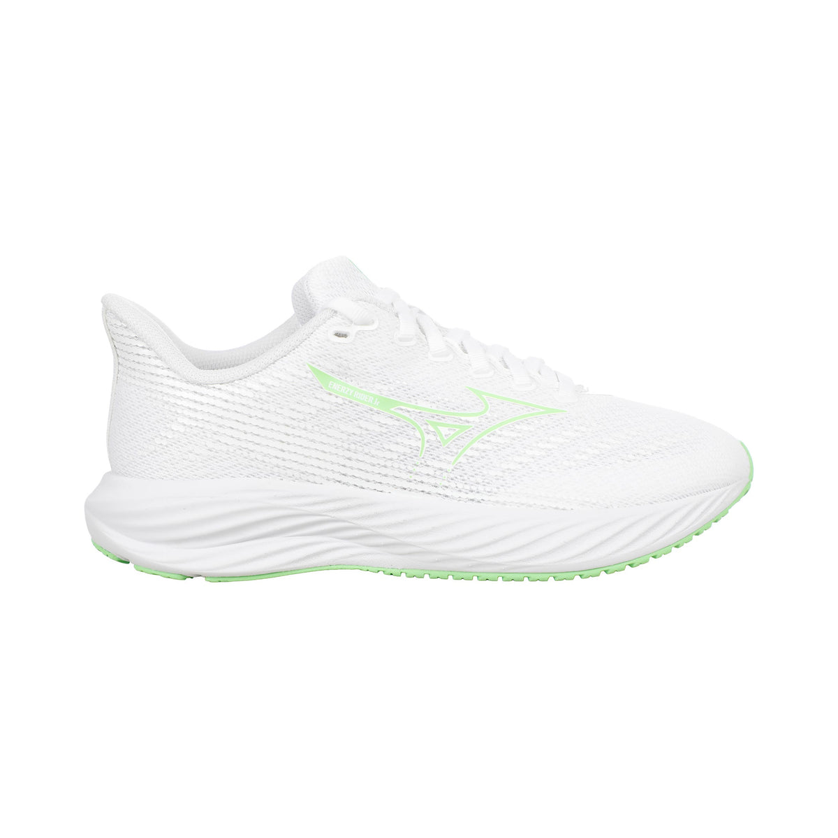 Mizuno Enerzy Rider Jnr  Neutrale schoen Kinderen - wit, groen