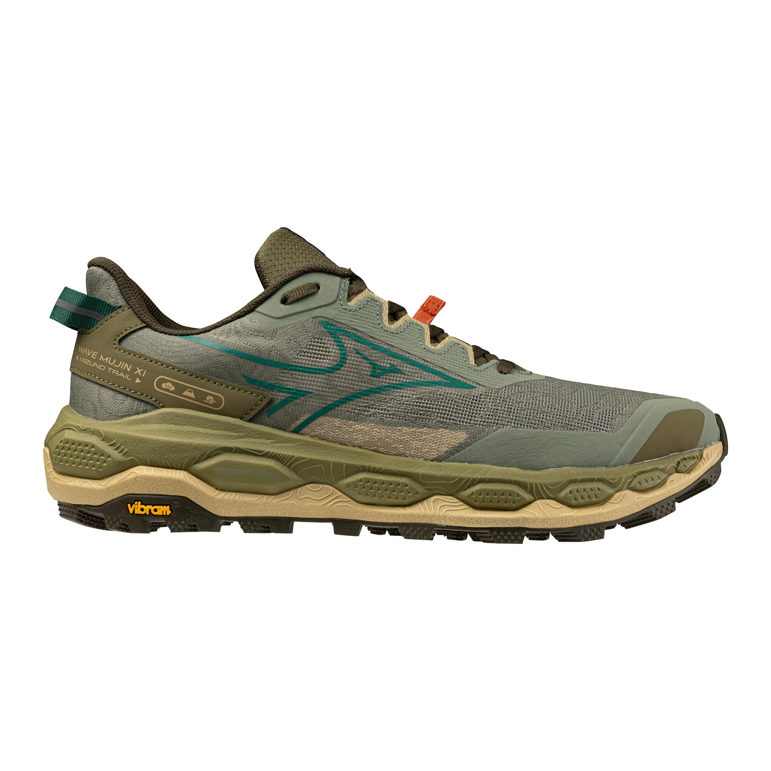 Mizuno Wave Mujin 11  Trailschoen Heren - olijf, bruin