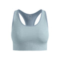 Seamless Medium Padded Sport Sport-bh Dames-lichtblauw