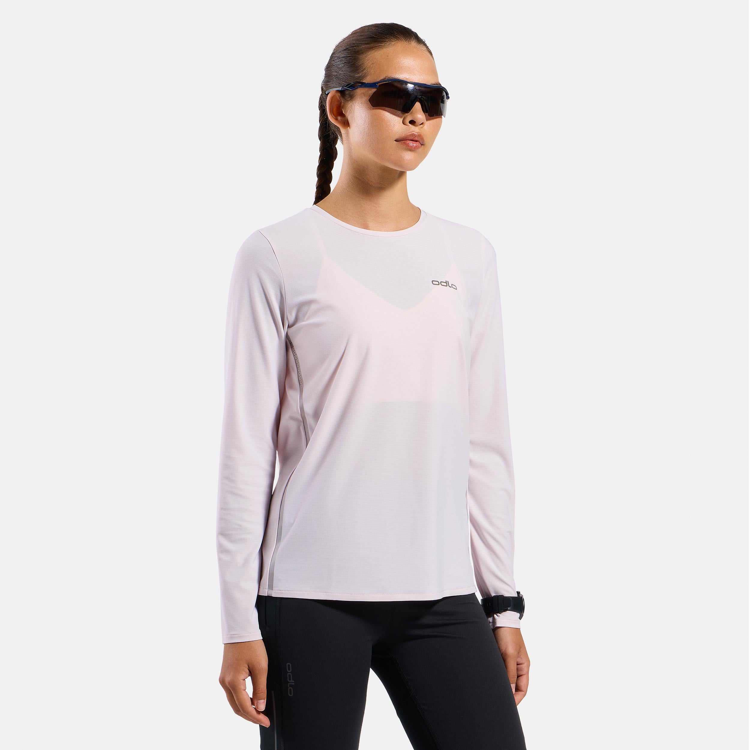 Odlo Zeroweight Chill-Tec  Hardloopshirt Dames - lila